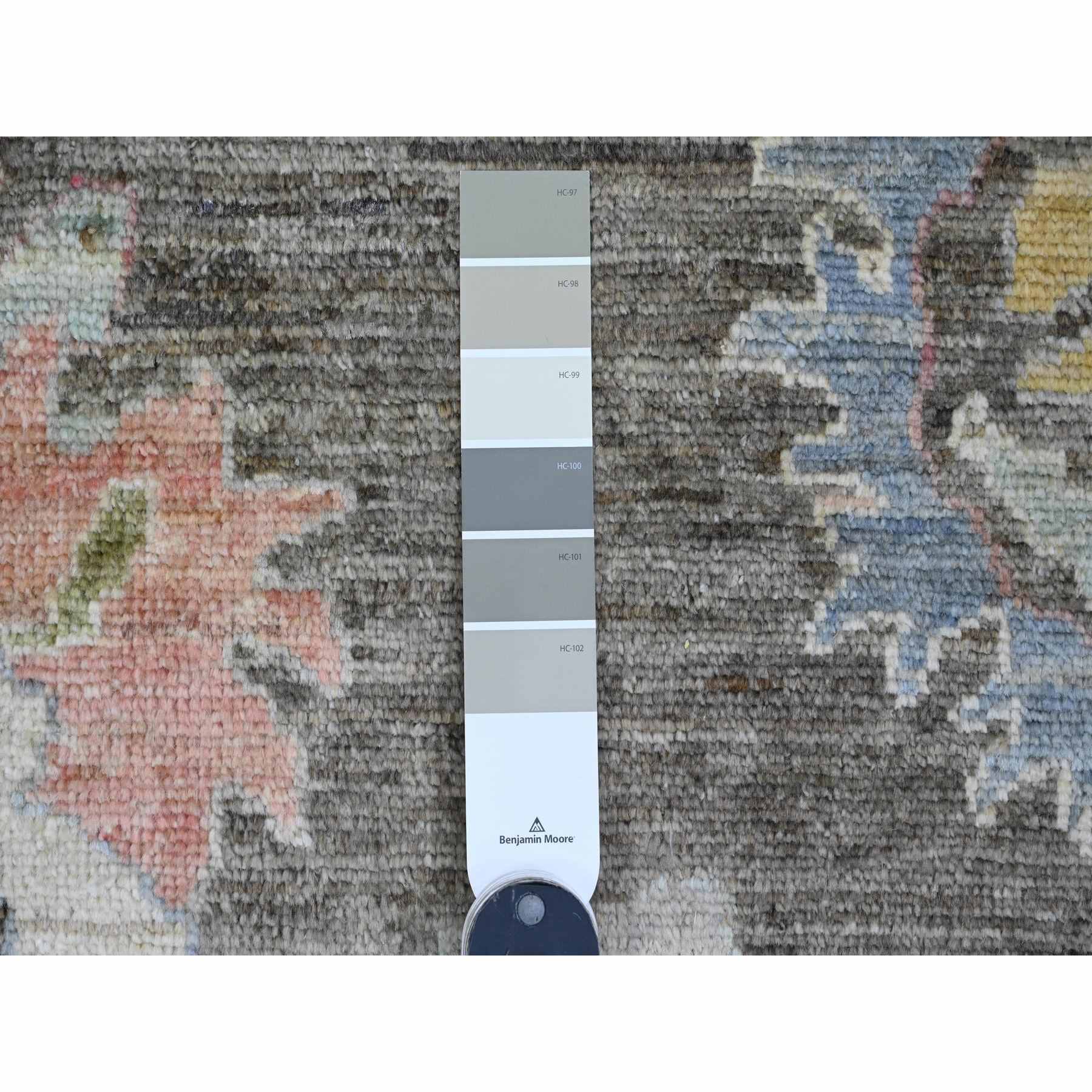 Oushak-And-Peshawar-Hand-Knotted-Rug-448885