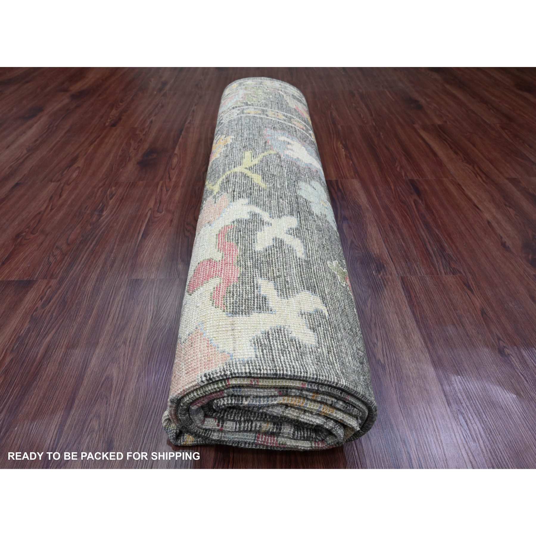 Oushak-And-Peshawar-Hand-Knotted-Rug-448885