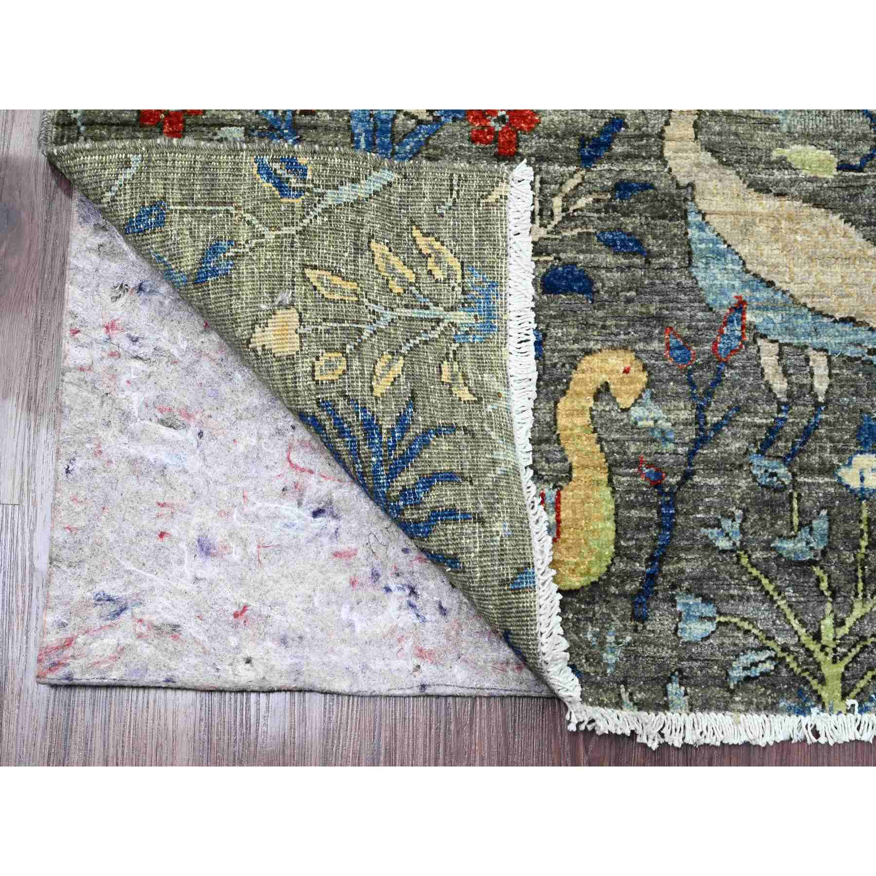 Oushak-And-Peshawar-Hand-Knotted-Rug-448950