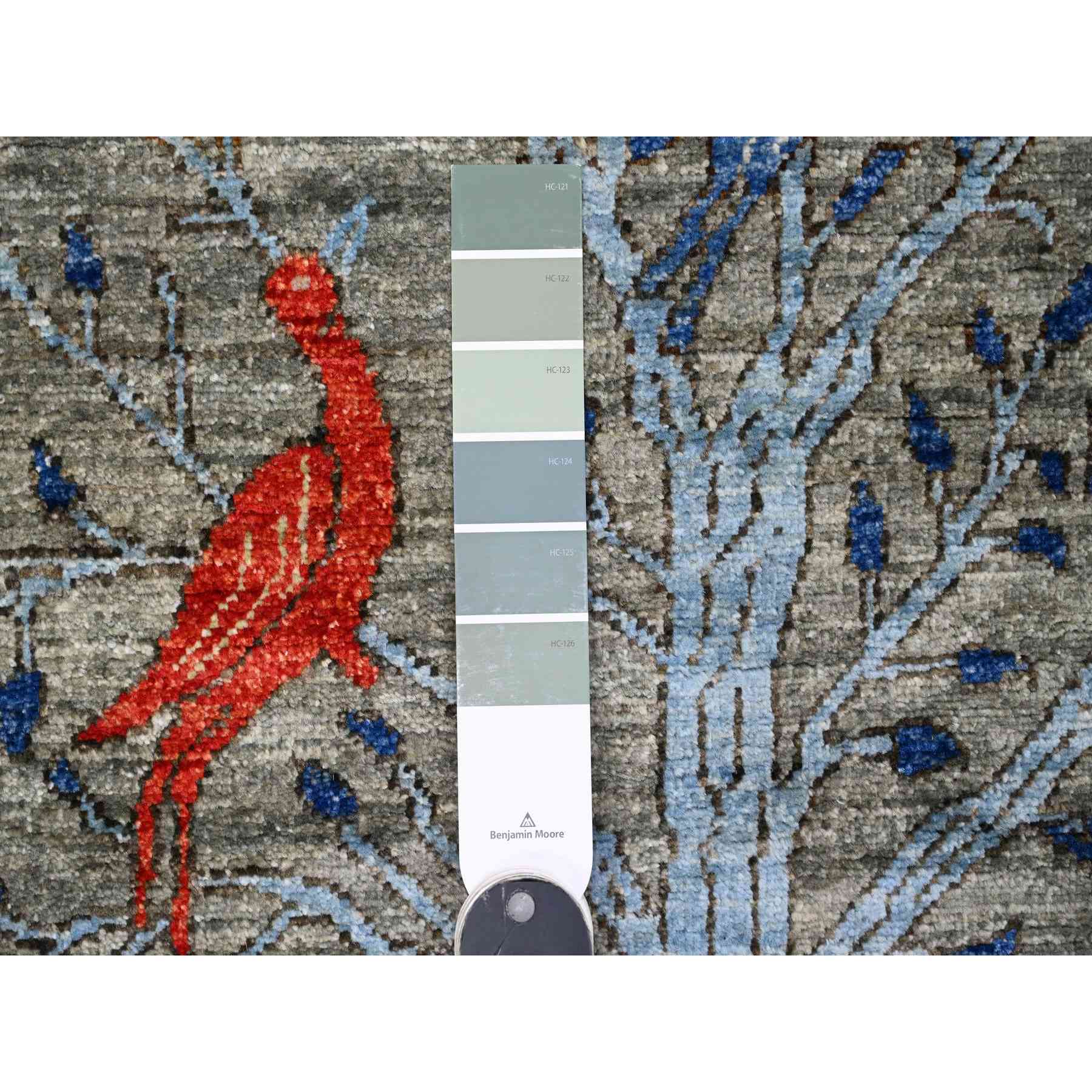 Oushak-And-Peshawar-Hand-Knotted-Rug-448950