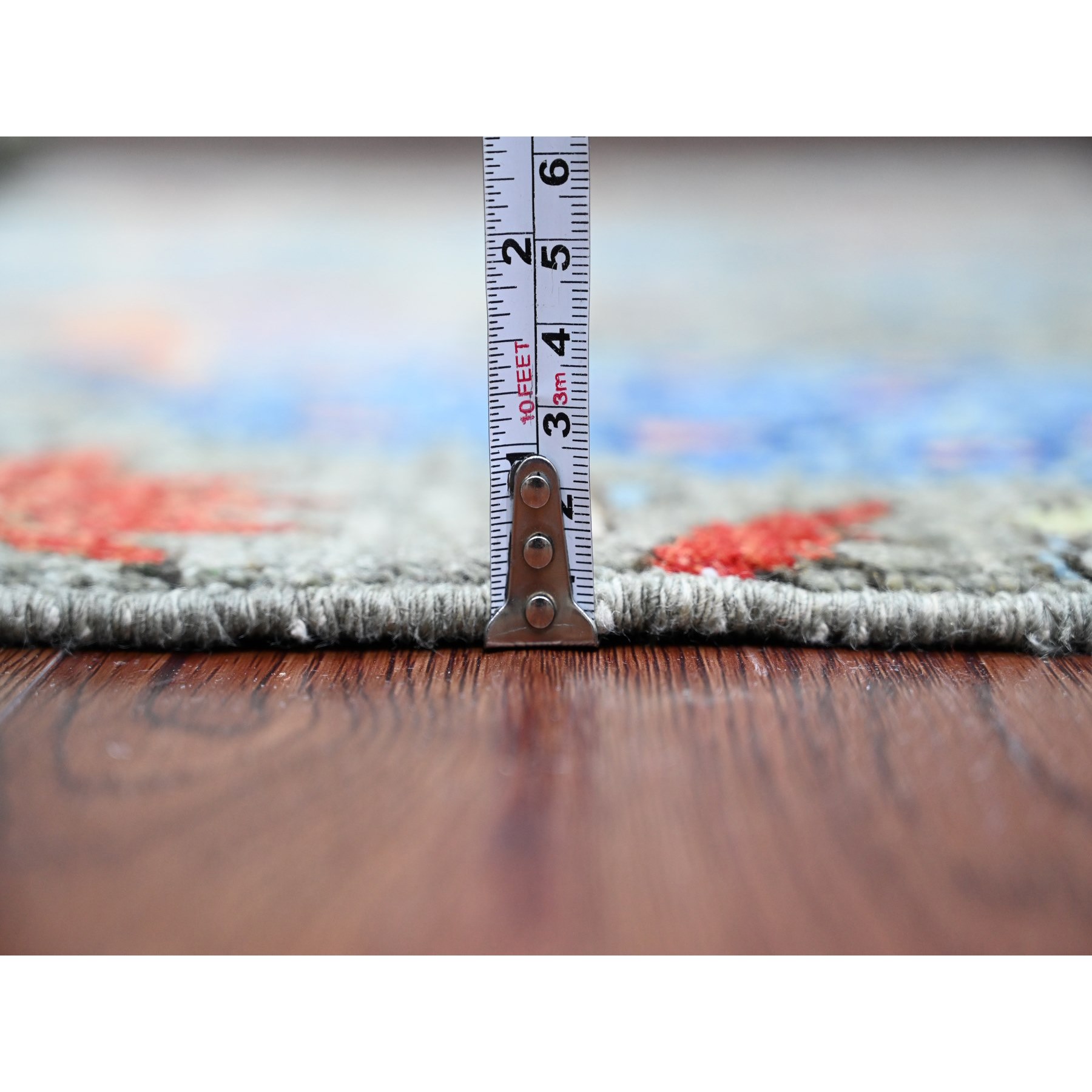 Oushak-And-Peshawar-Hand-Knotted-Rug-448950