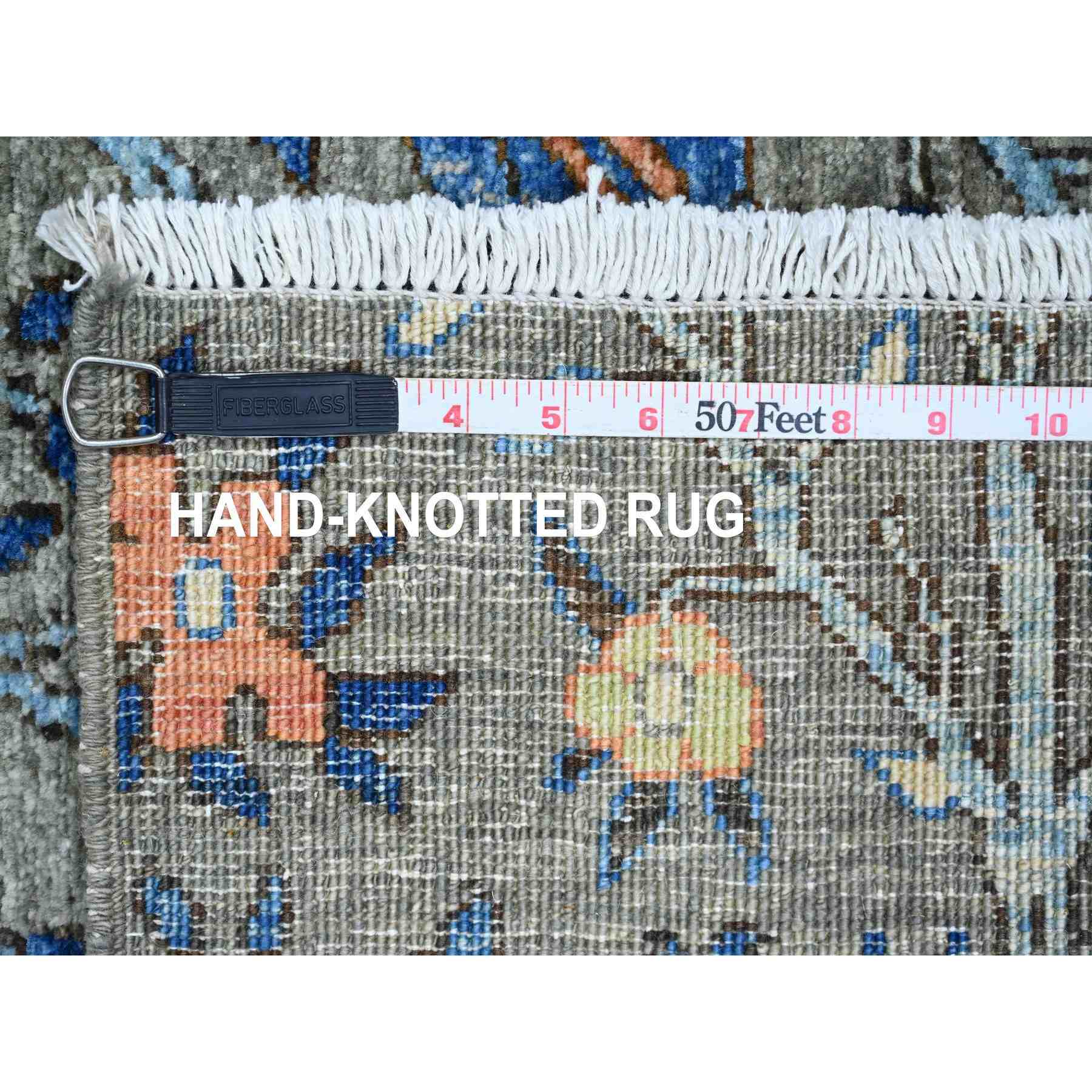 Oushak-And-Peshawar-Hand-Knotted-Rug-448950