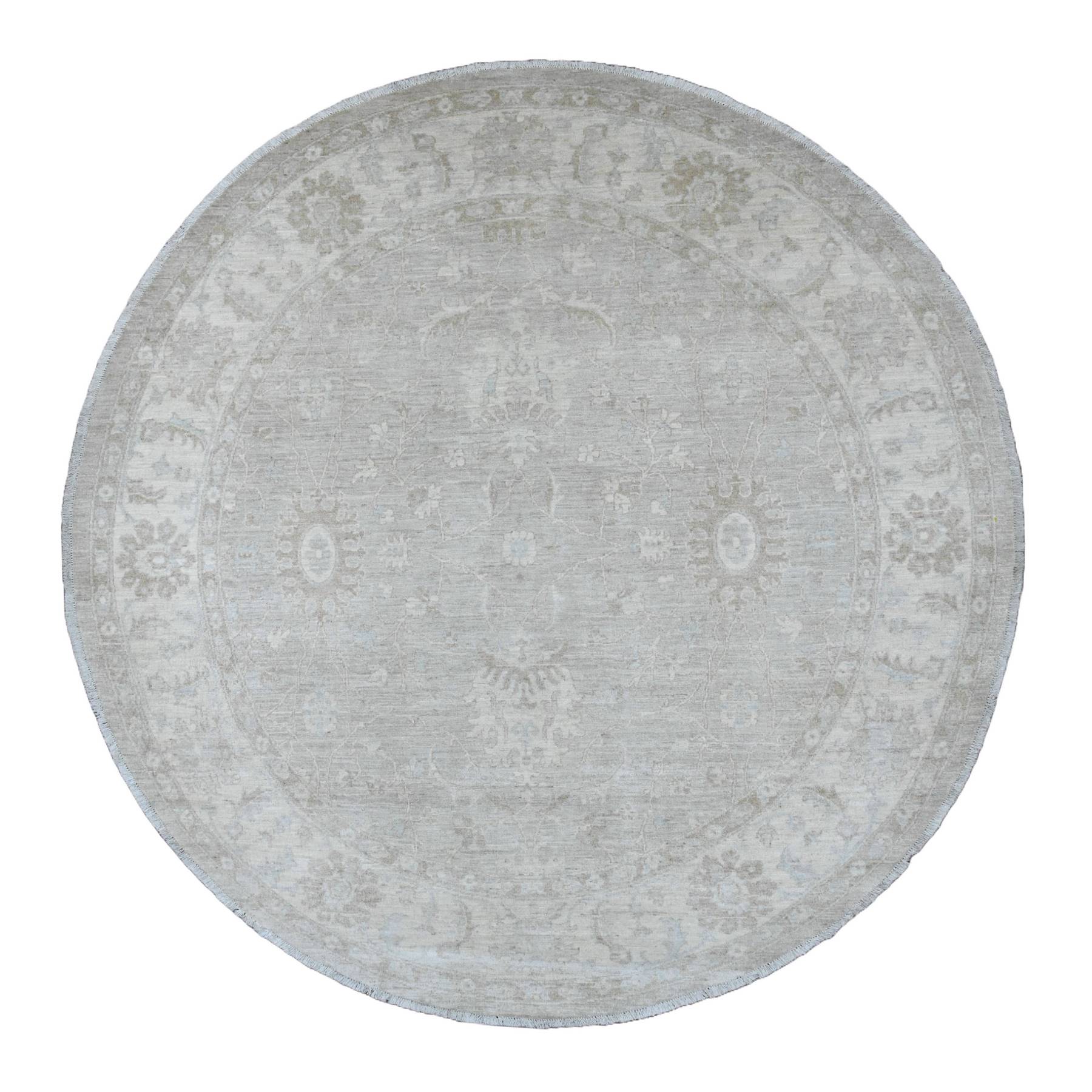 Oushak-And-Peshawar-Hand-Knotted-Rug-448975