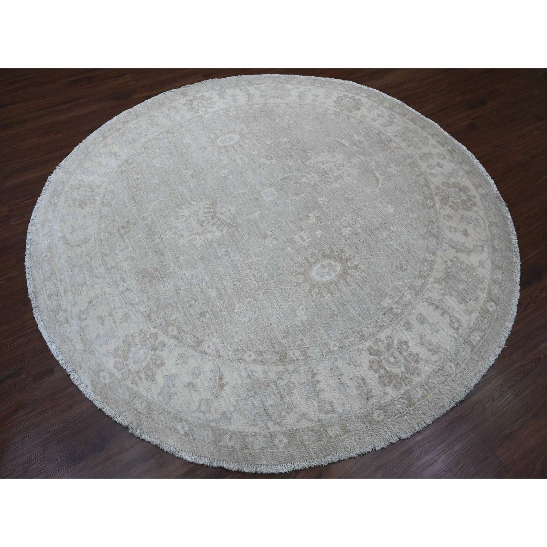 Oushak-And-Peshawar-Hand-Knotted-Rug-448975