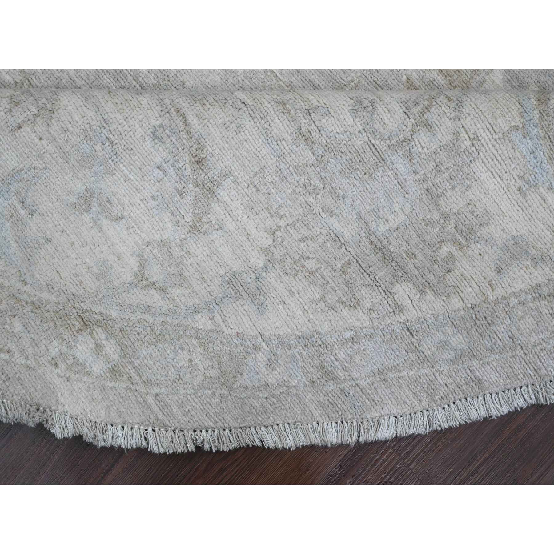 Oushak-And-Peshawar-Hand-Knotted-Rug-448975