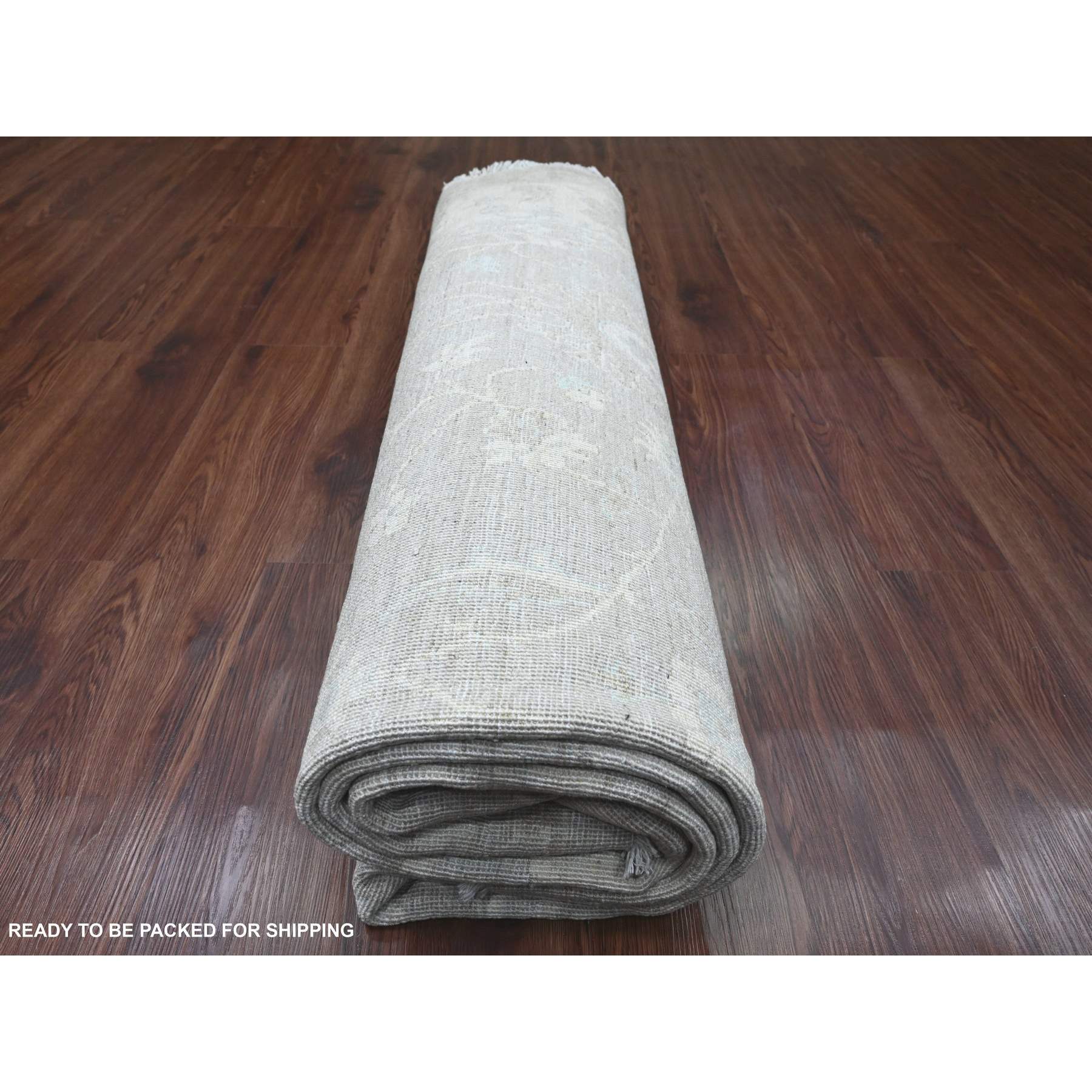 Oushak-And-Peshawar-Hand-Knotted-Rug-448975
