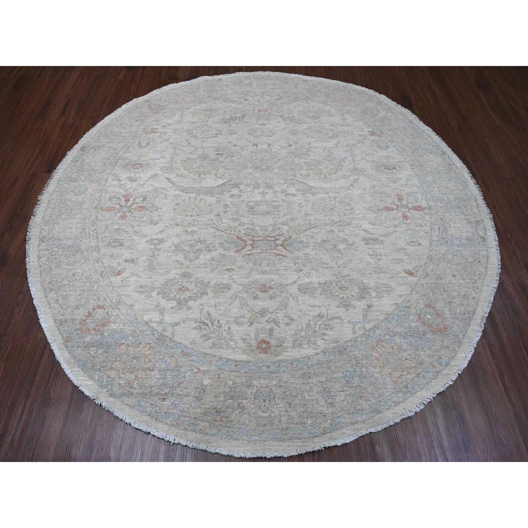 Oushak-And-Peshawar-Hand-Knotted-Rug-448980