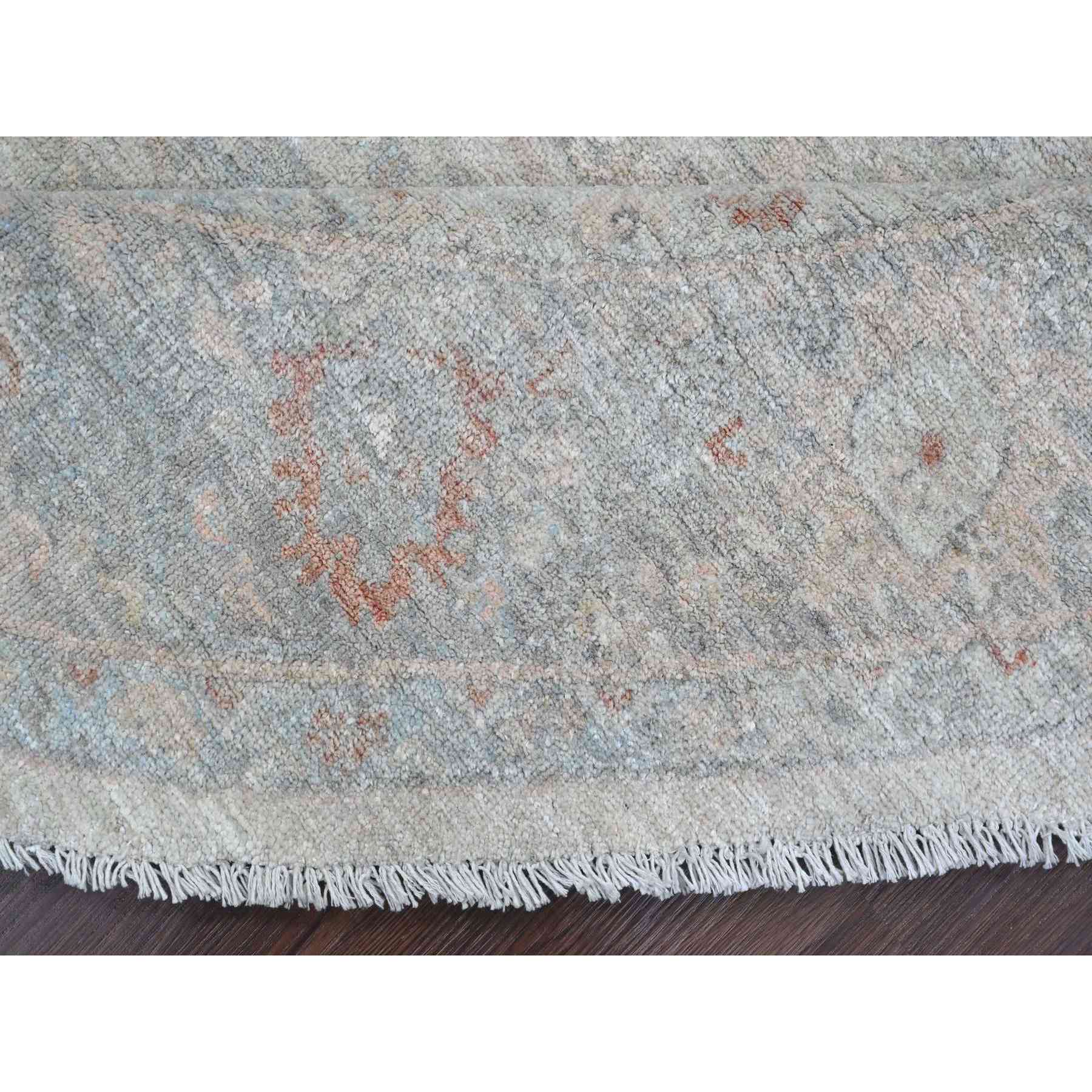 Oushak-And-Peshawar-Hand-Knotted-Rug-448980