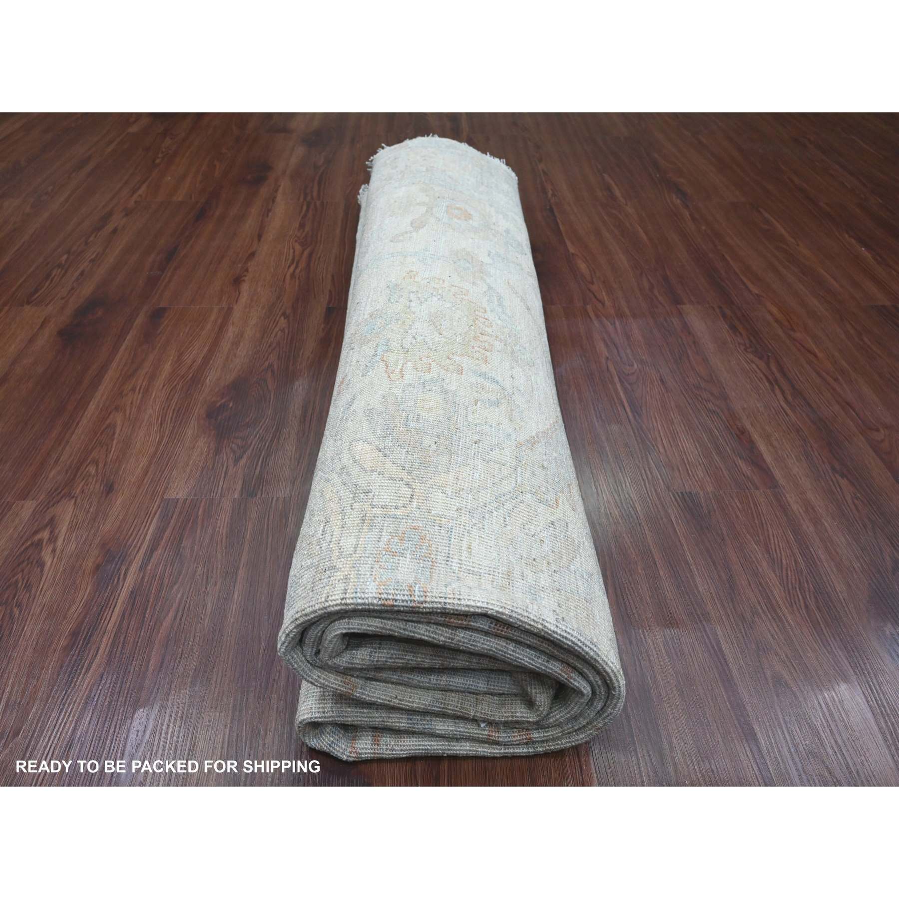 Oushak-And-Peshawar-Hand-Knotted-Rug-448980