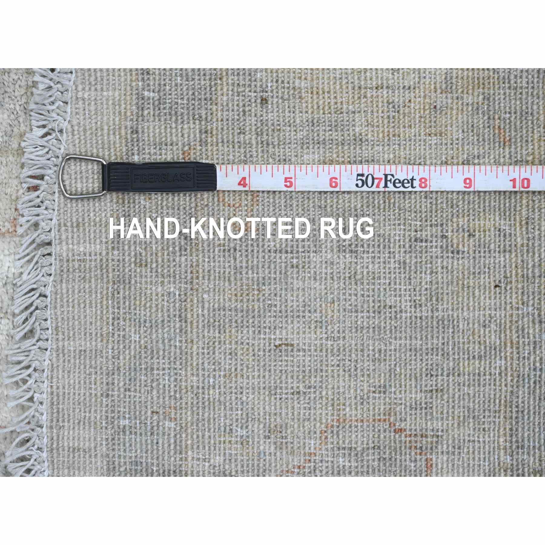 Oushak-And-Peshawar-Hand-Knotted-Rug-448980