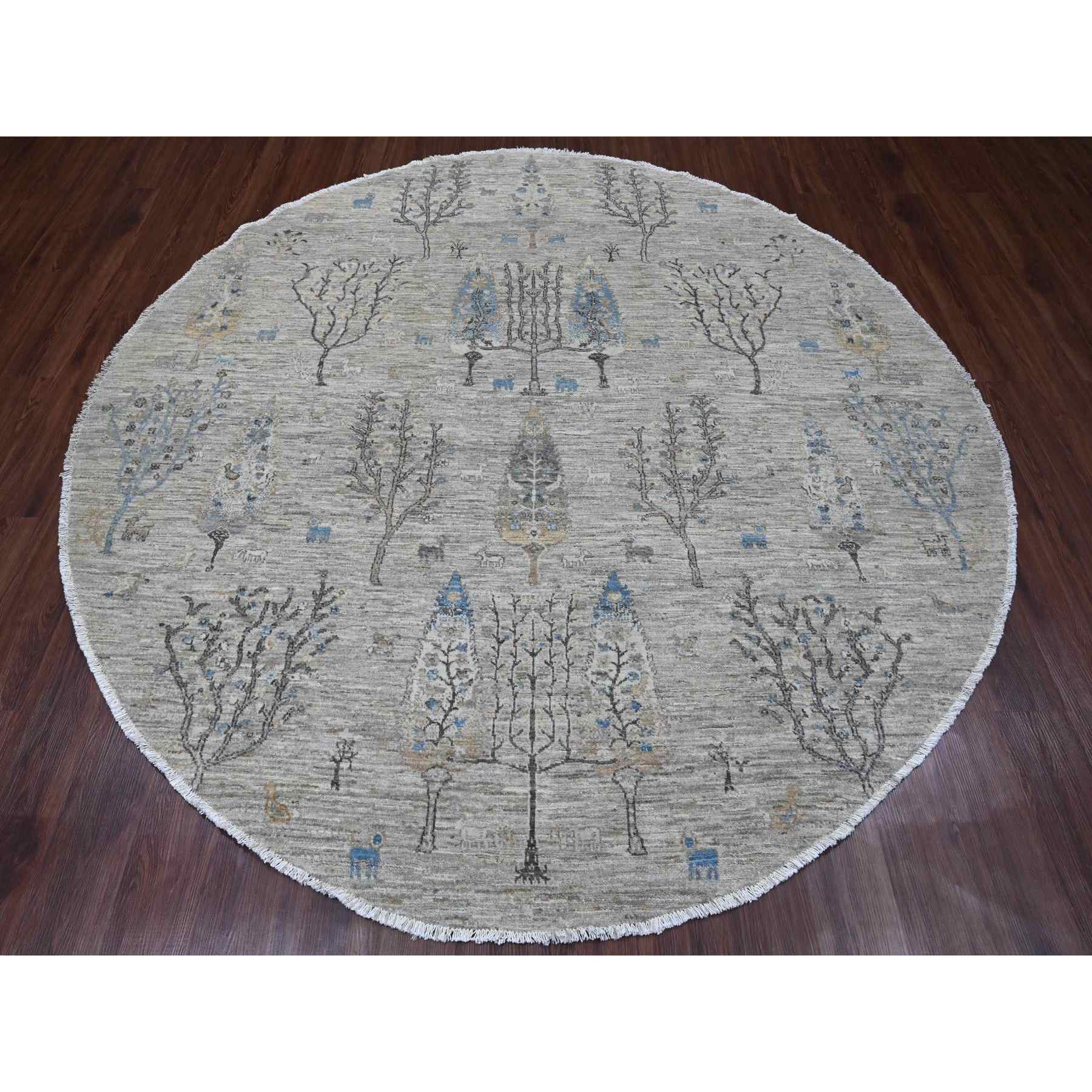 Oushak-And-Peshawar-Hand-Knotted-Rug-448985