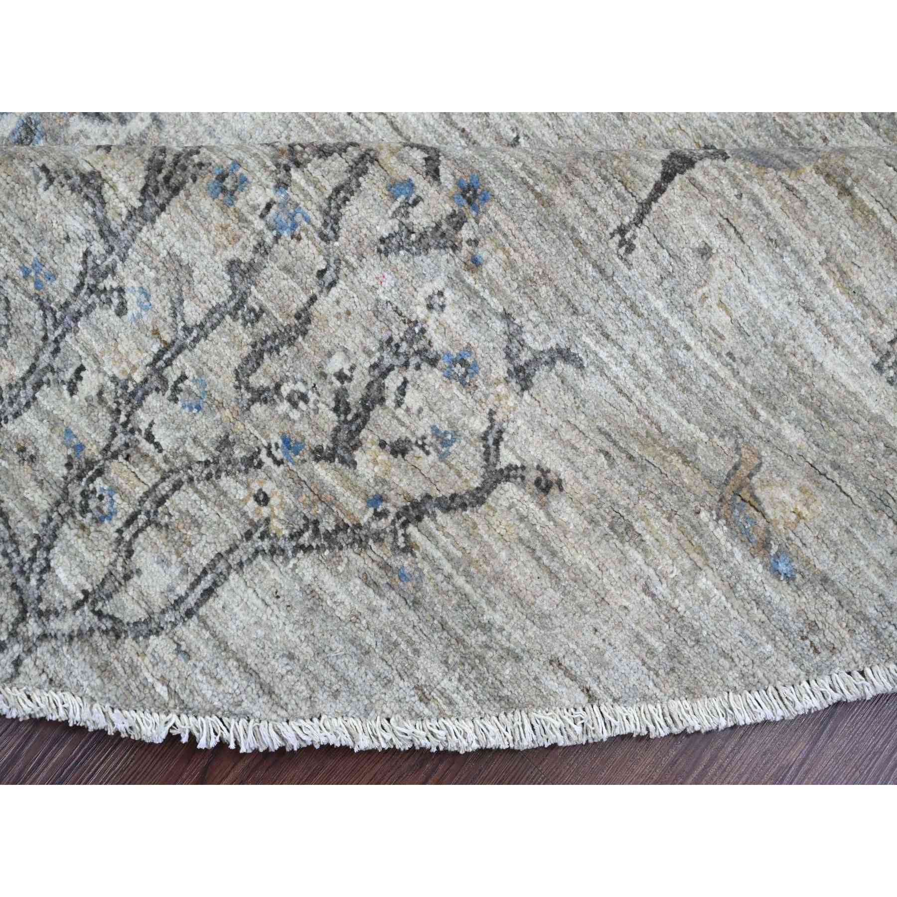 Oushak-And-Peshawar-Hand-Knotted-Rug-448985