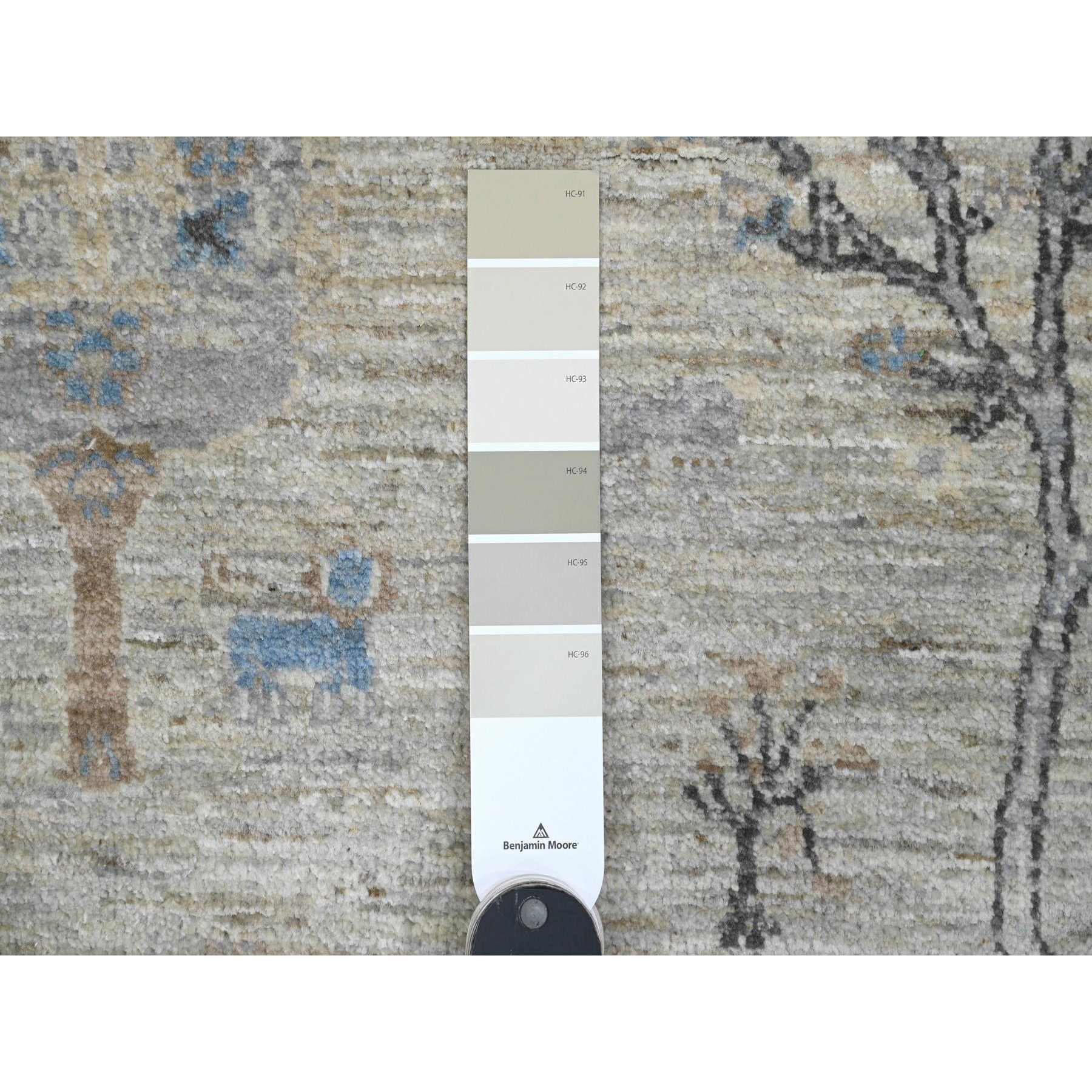 Oushak-And-Peshawar-Hand-Knotted-Rug-448985