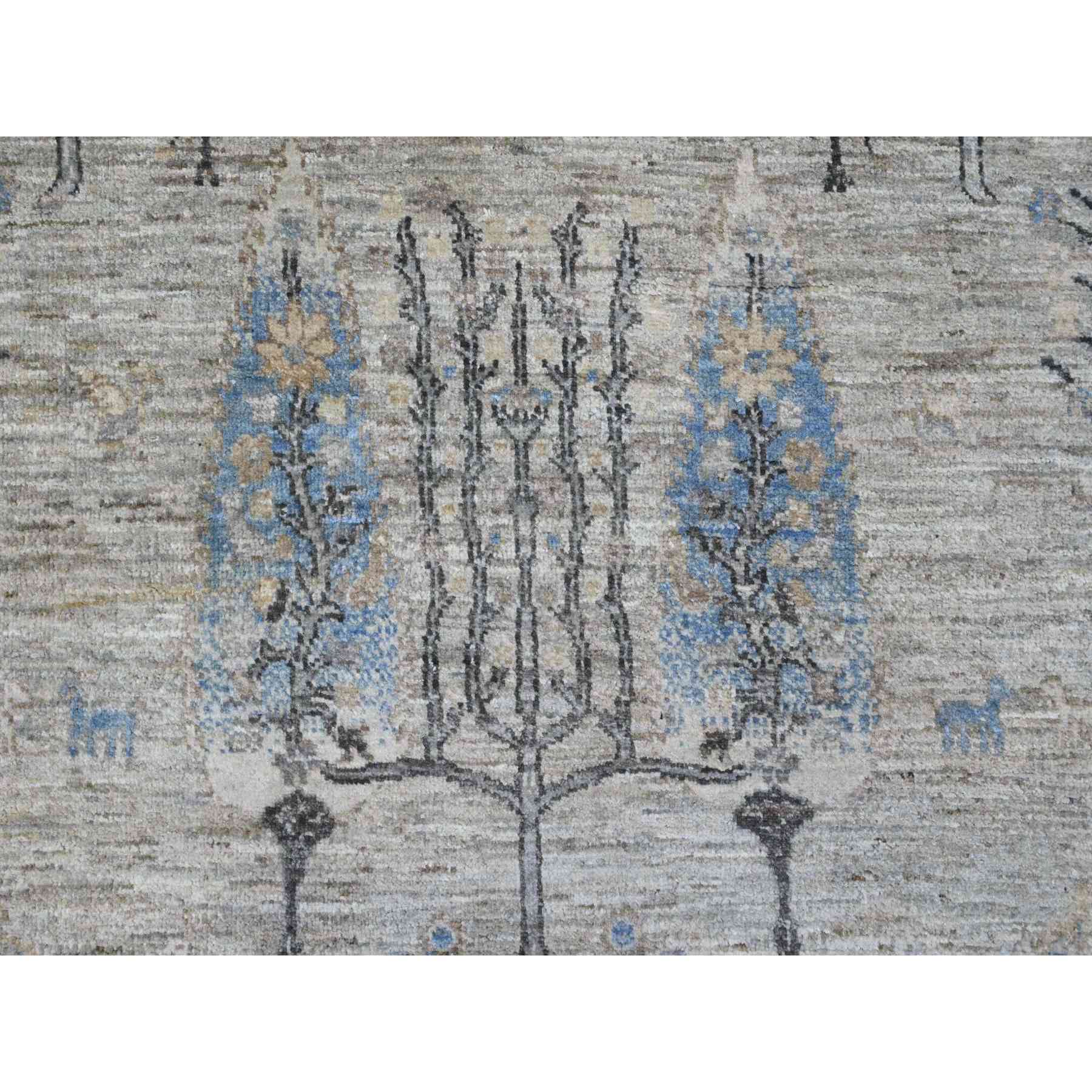 Oushak-And-Peshawar-Hand-Knotted-Rug-448985