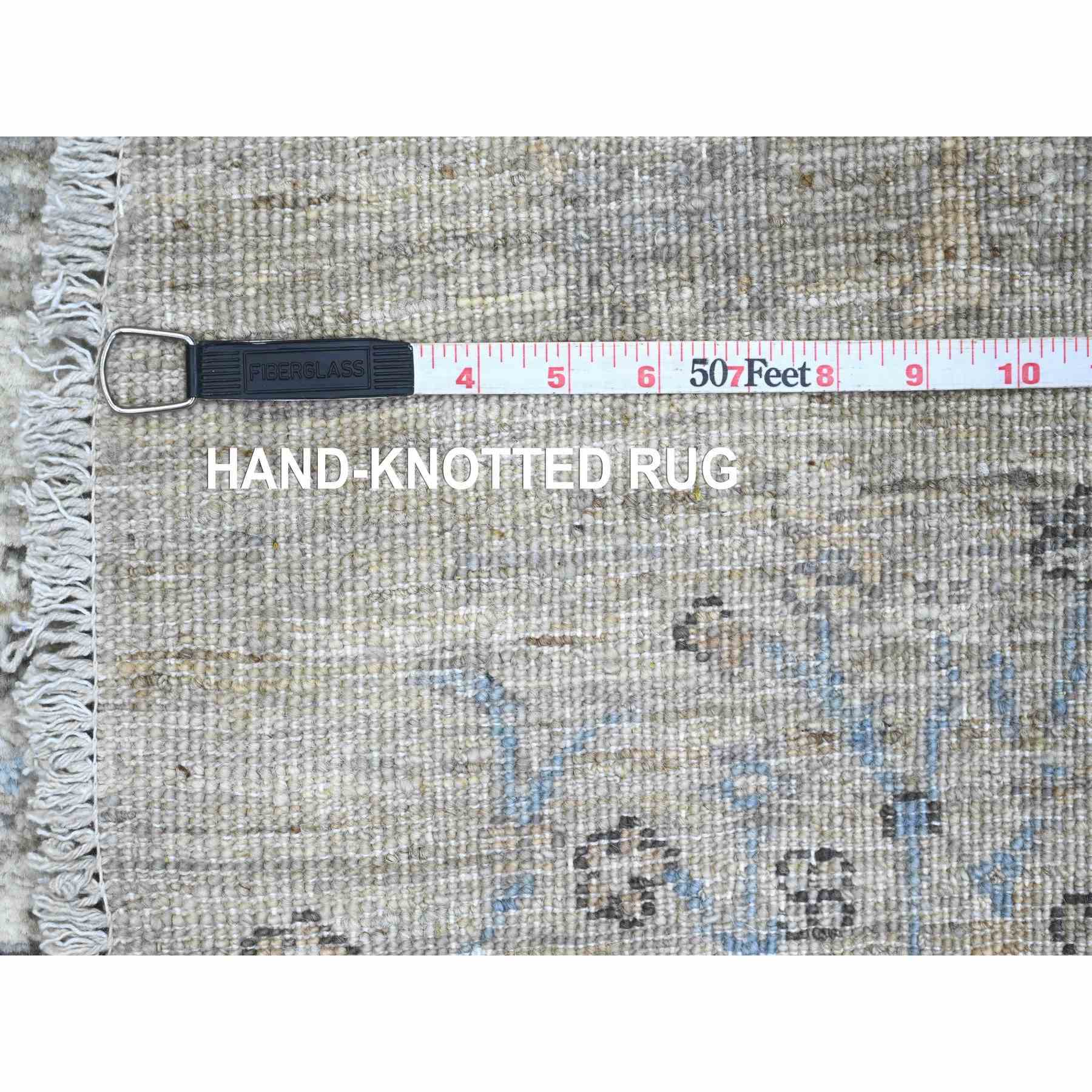 Oushak-And-Peshawar-Hand-Knotted-Rug-448985