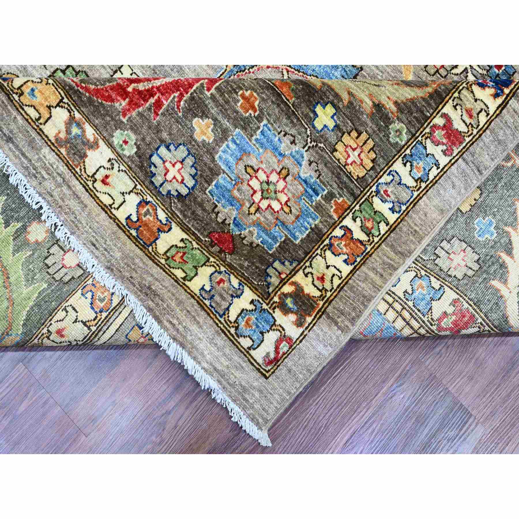 Oushak-And-Peshawar-Hand-Knotted-Rug-448990