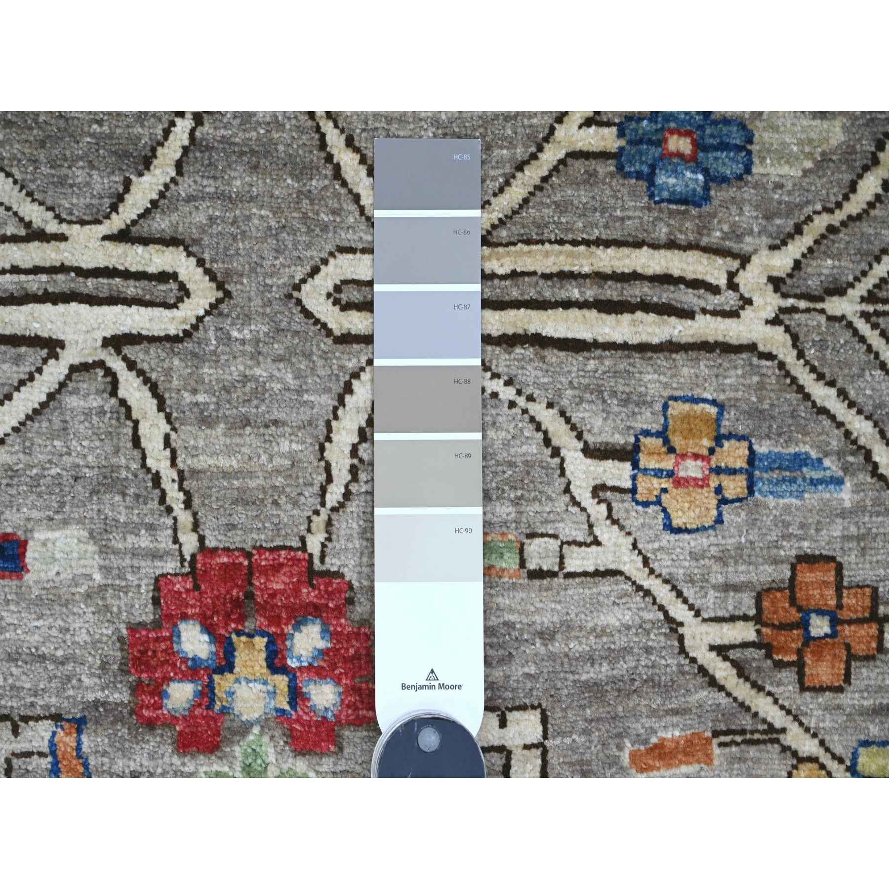 Oushak-And-Peshawar-Hand-Knotted-Rug-448990
