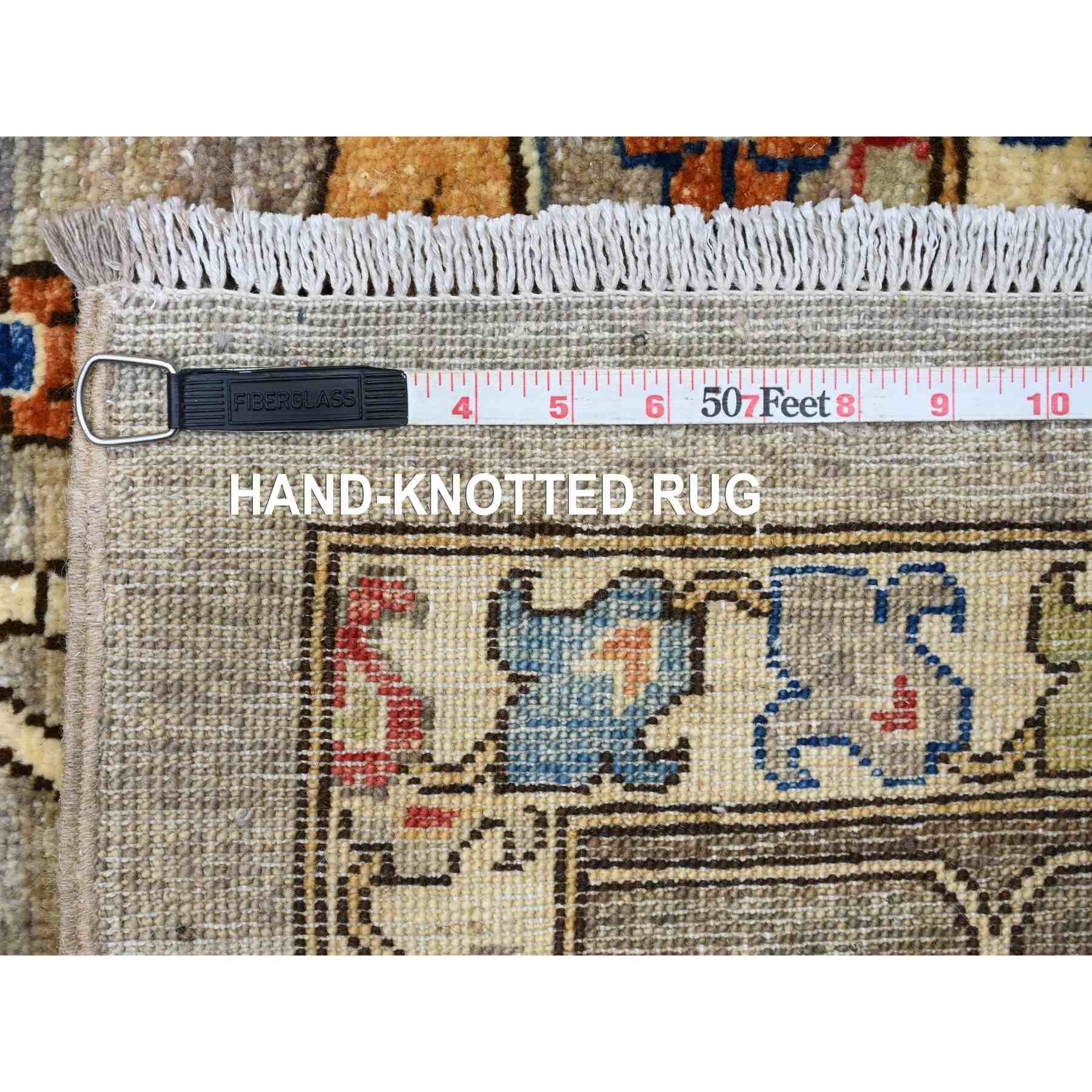 Oushak-And-Peshawar-Hand-Knotted-Rug-448990