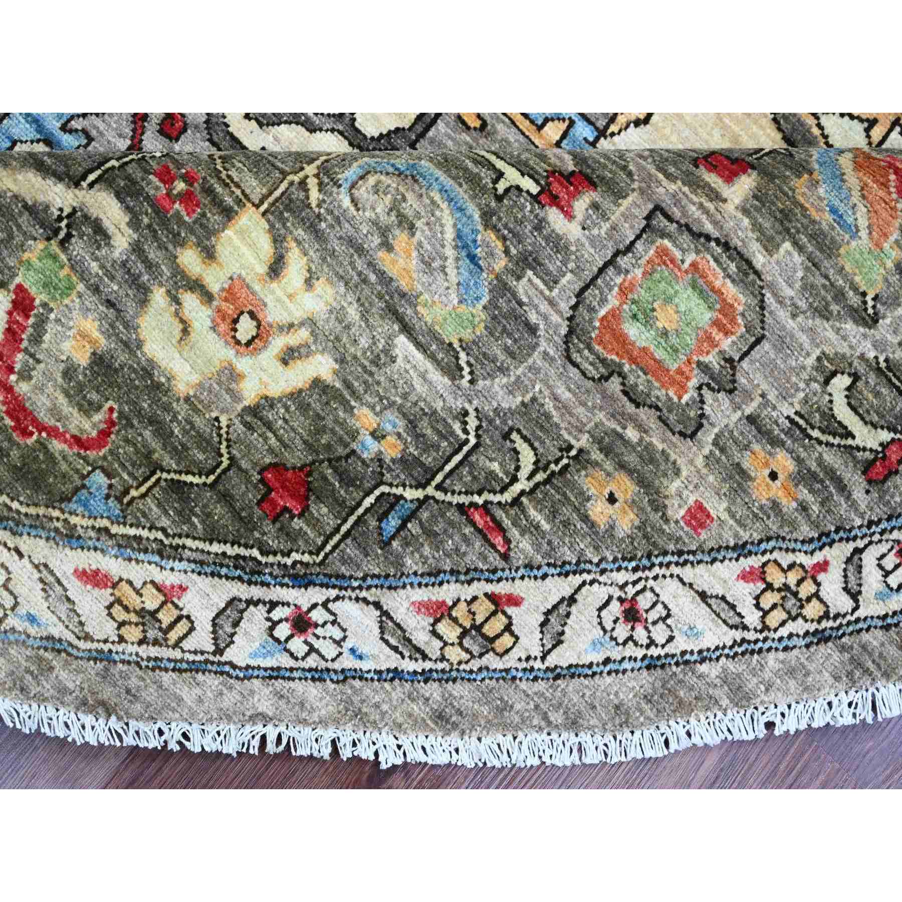 Oushak-And-Peshawar-Hand-Knotted-Rug-449000