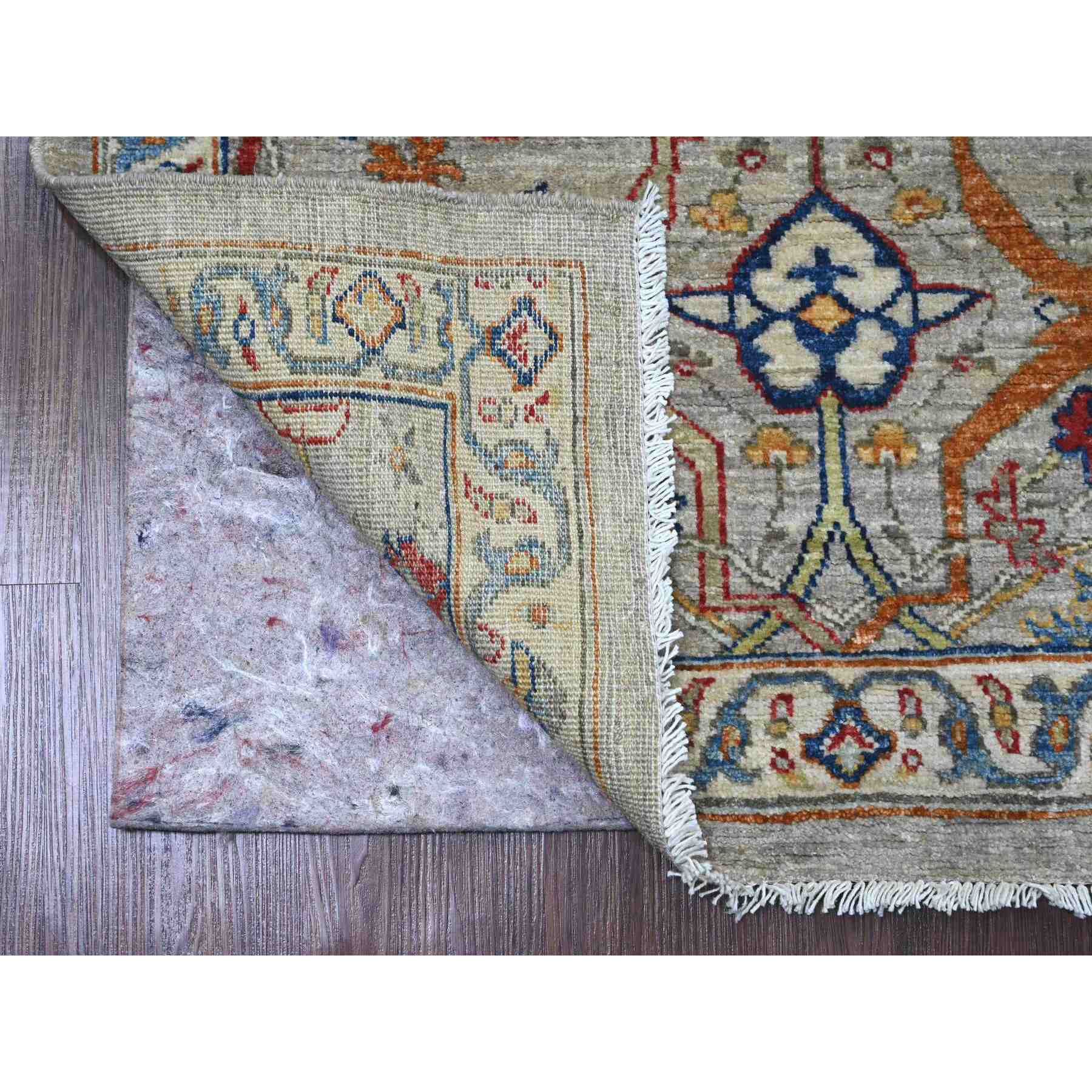 Oushak-And-Peshawar-Hand-Knotted-Rug-449075