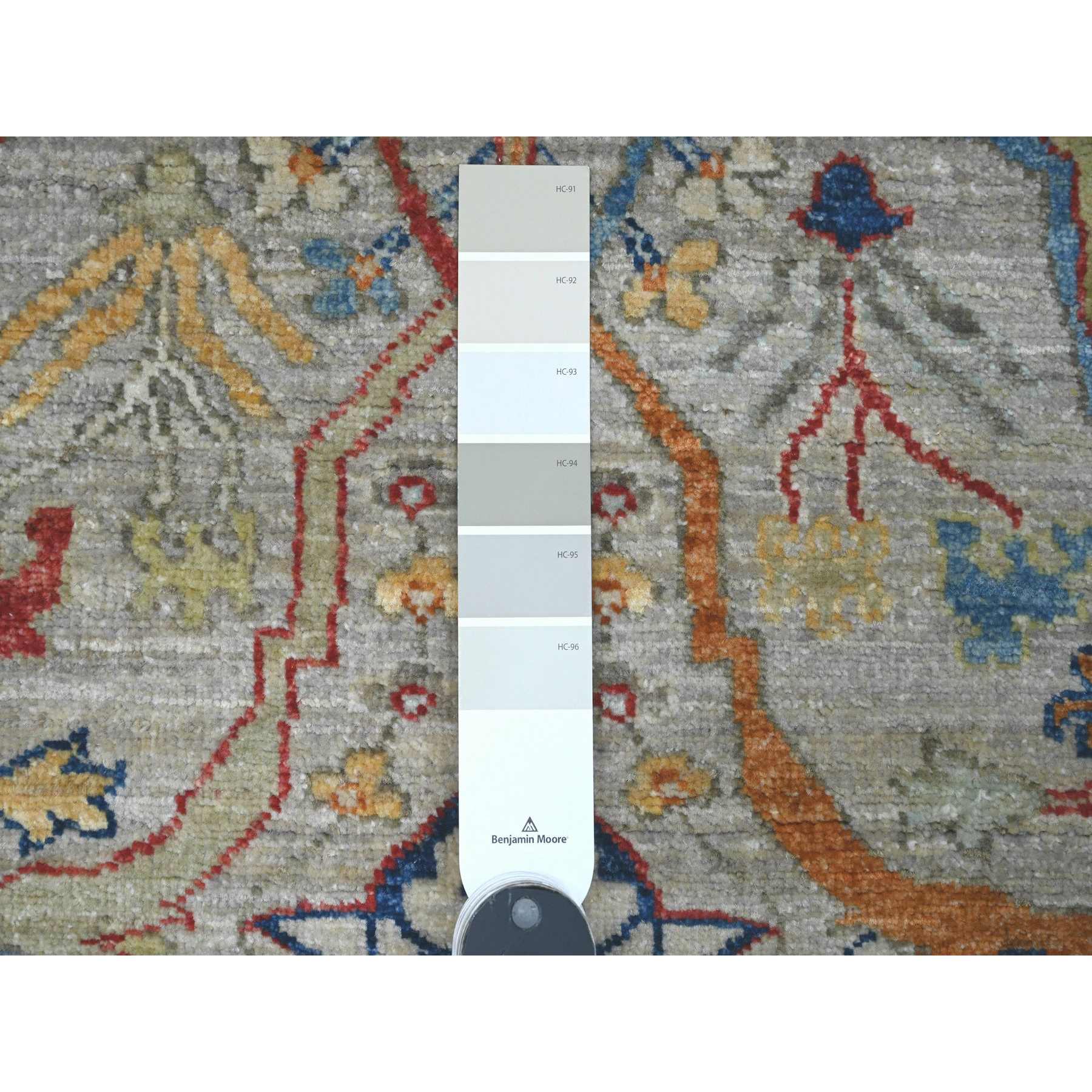 Oushak-And-Peshawar-Hand-Knotted-Rug-449075