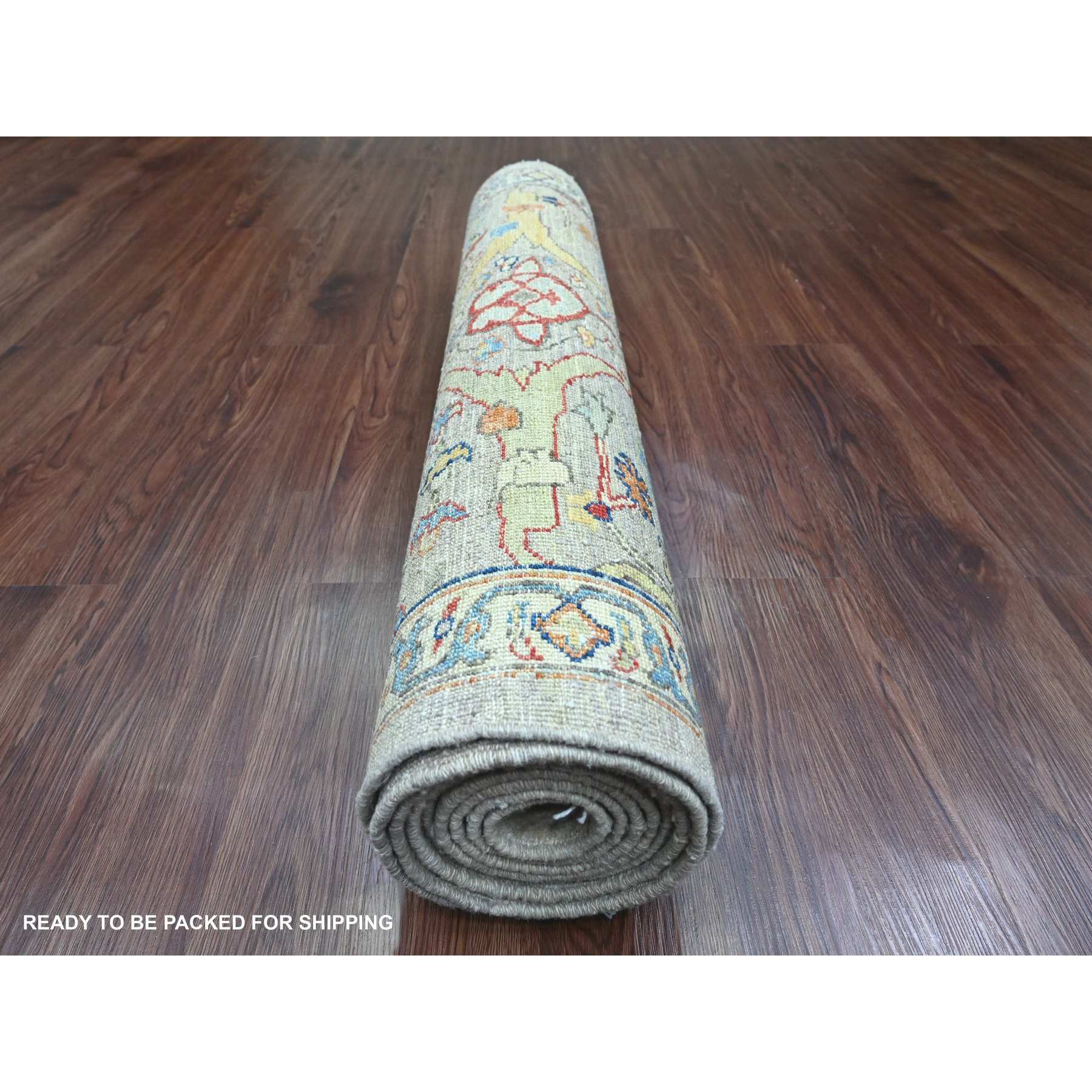 Oushak-And-Peshawar-Hand-Knotted-Rug-449075