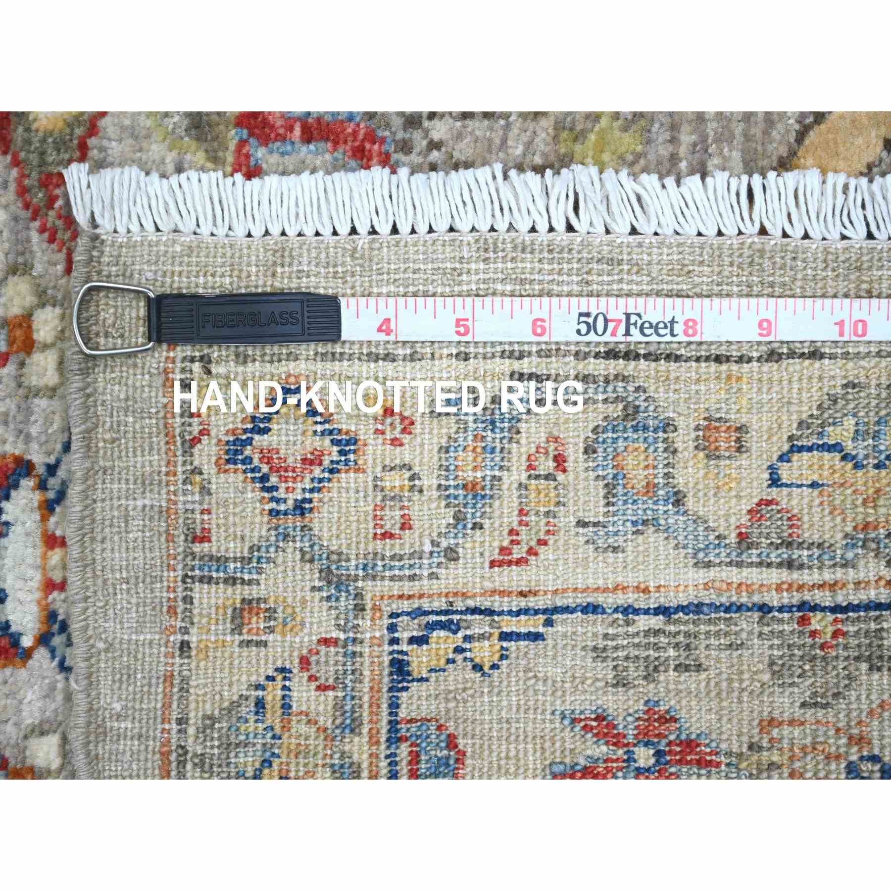 Oushak-And-Peshawar-Hand-Knotted-Rug-449075