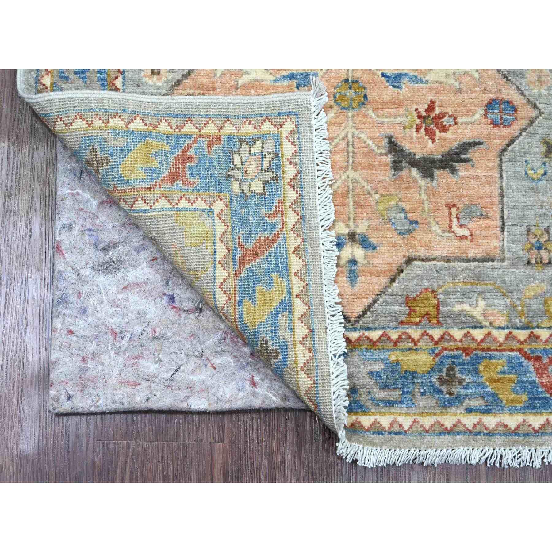 Oushak-And-Peshawar-Hand-Knotted-Rug-449080