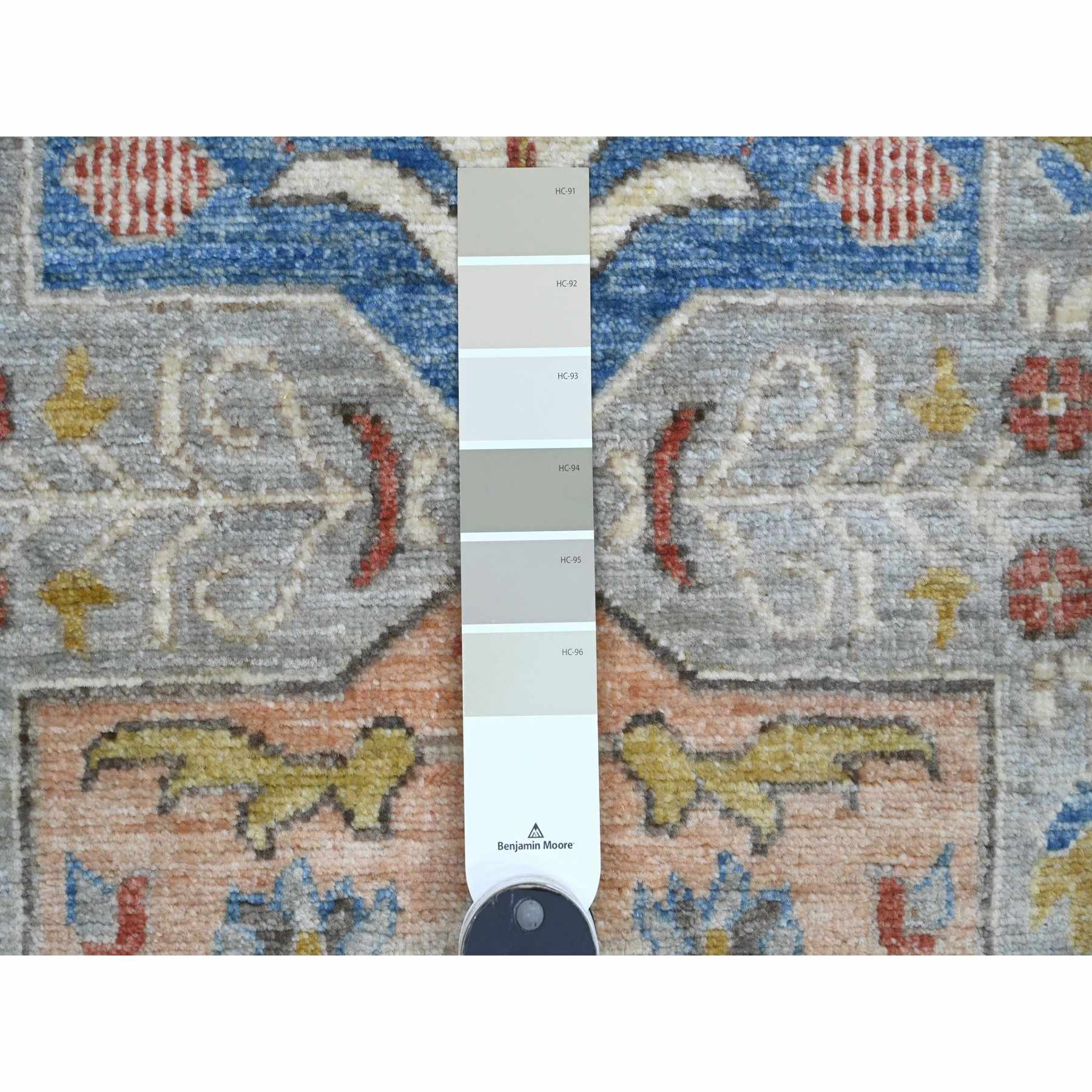 Oushak-And-Peshawar-Hand-Knotted-Rug-449080