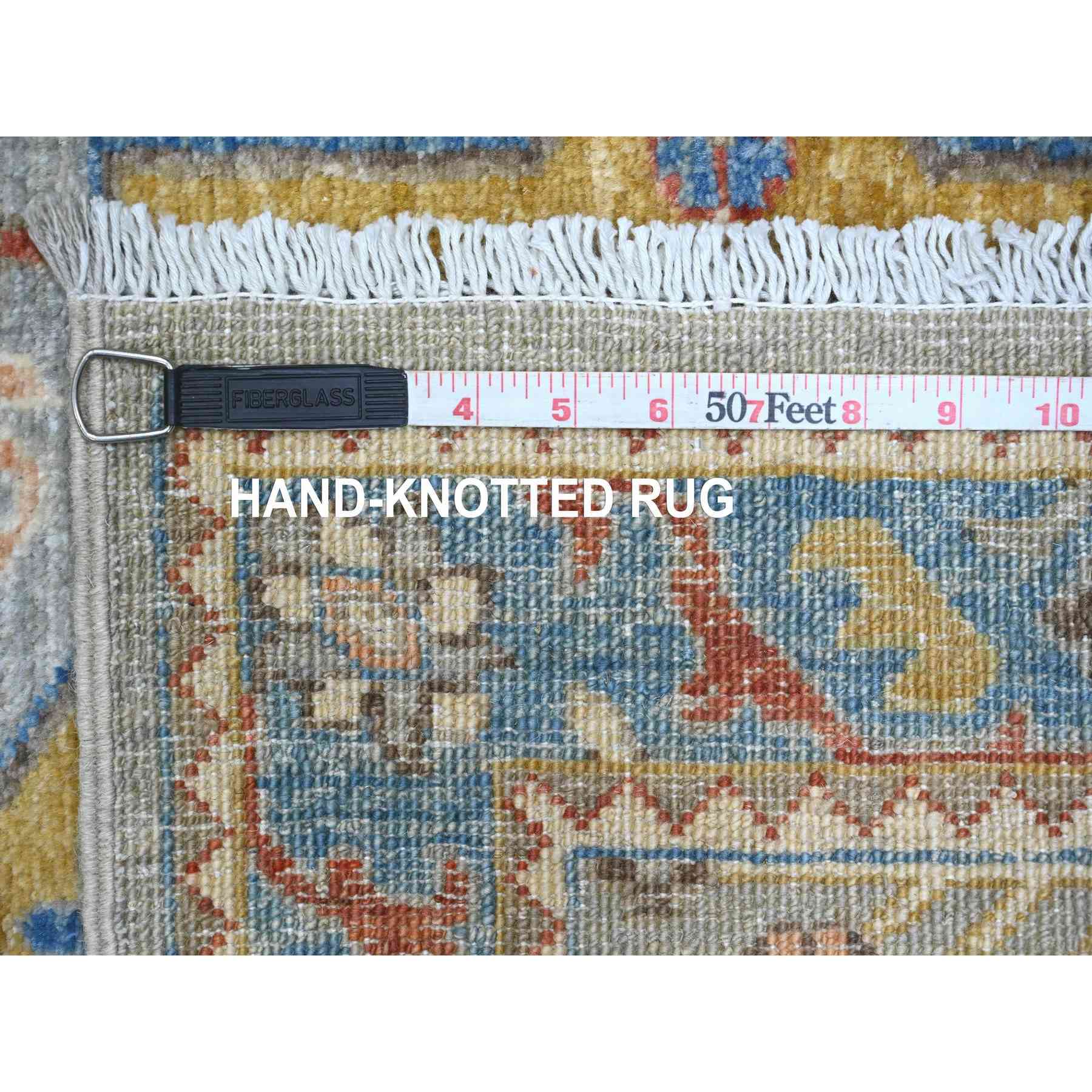 Oushak-And-Peshawar-Hand-Knotted-Rug-449095