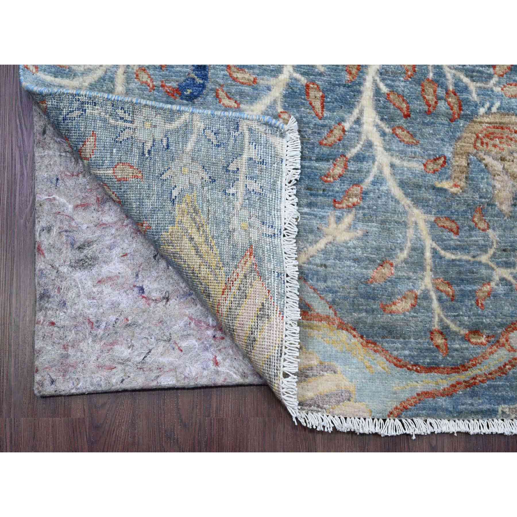 Oushak-And-Peshawar-Hand-Knotted-Rug-449115