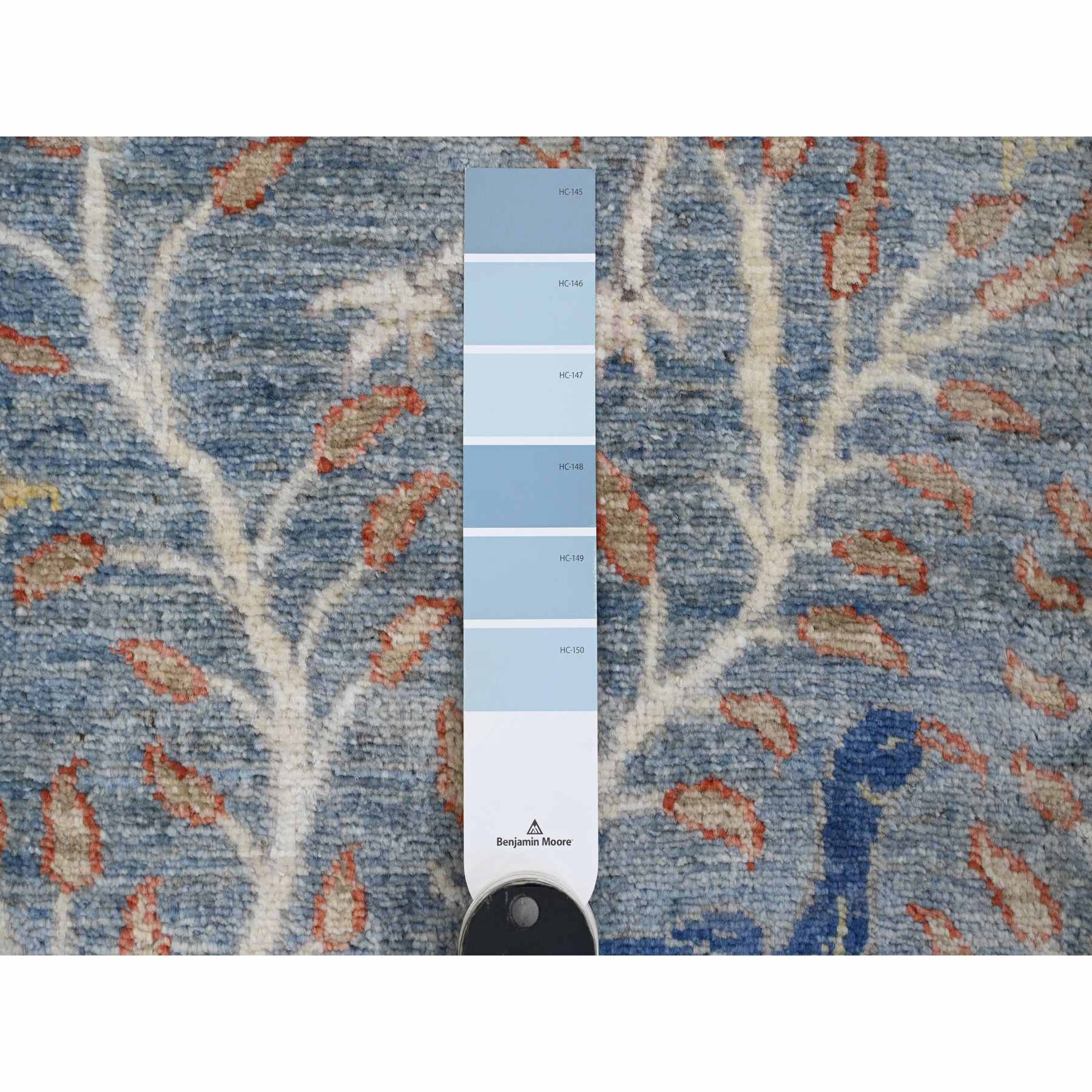 Oushak-And-Peshawar-Hand-Knotted-Rug-449115