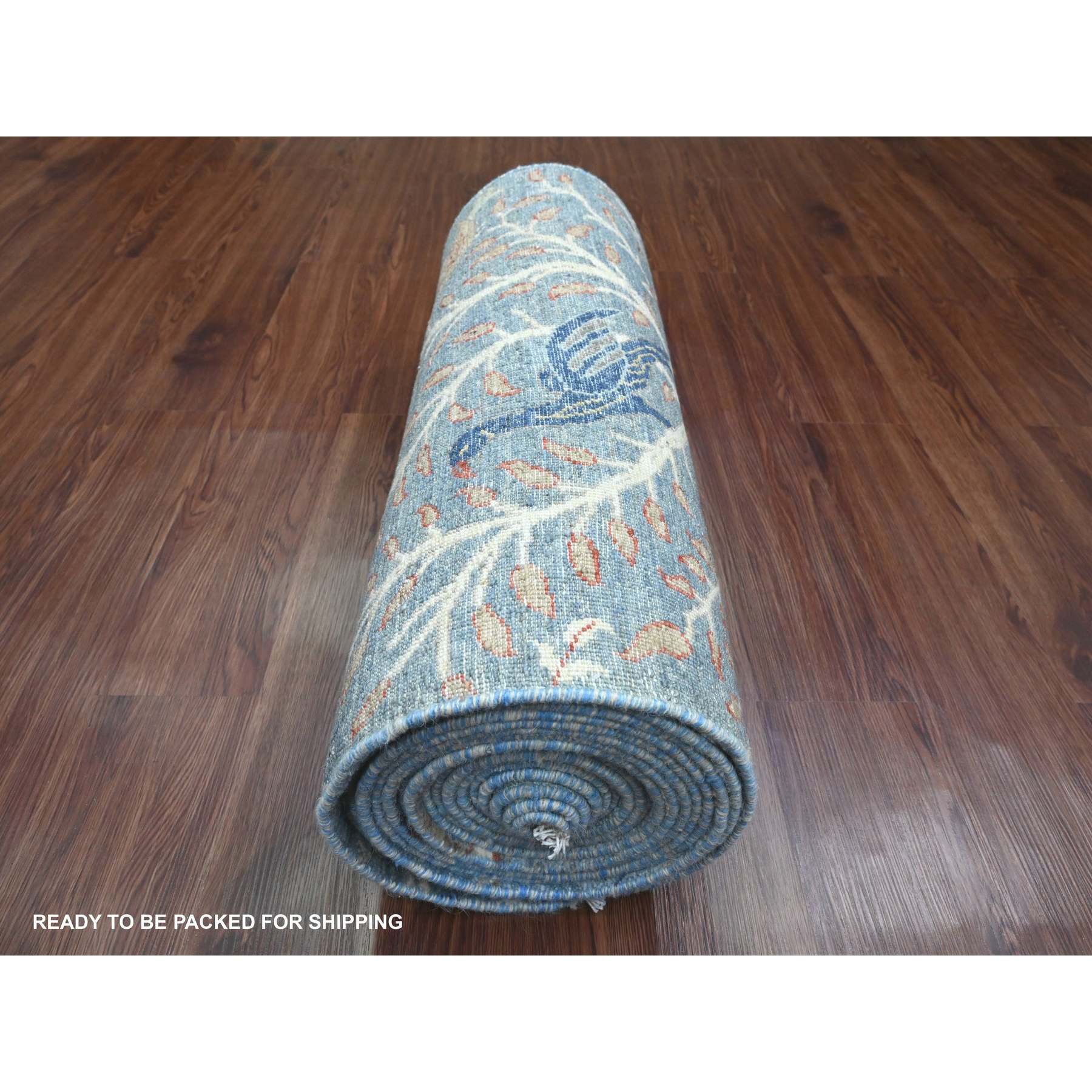 Oushak-And-Peshawar-Hand-Knotted-Rug-449115