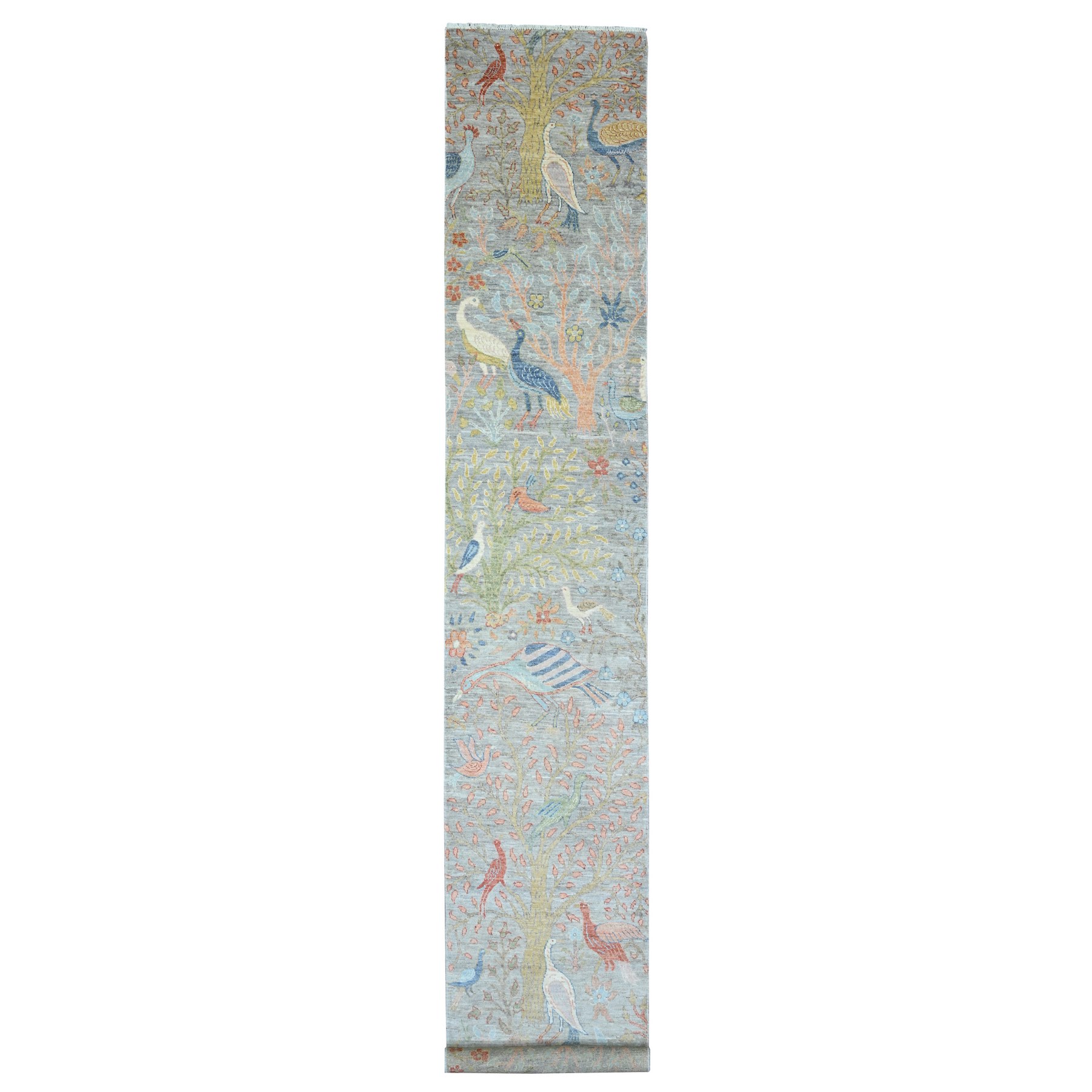 Oushak-And-Peshawar-Hand-Knotted-Rug-449120