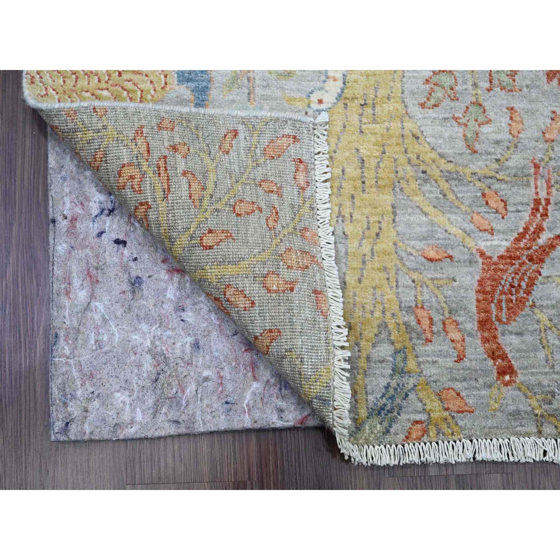 Oushak-And-Peshawar-Hand-Knotted-Rug-449120