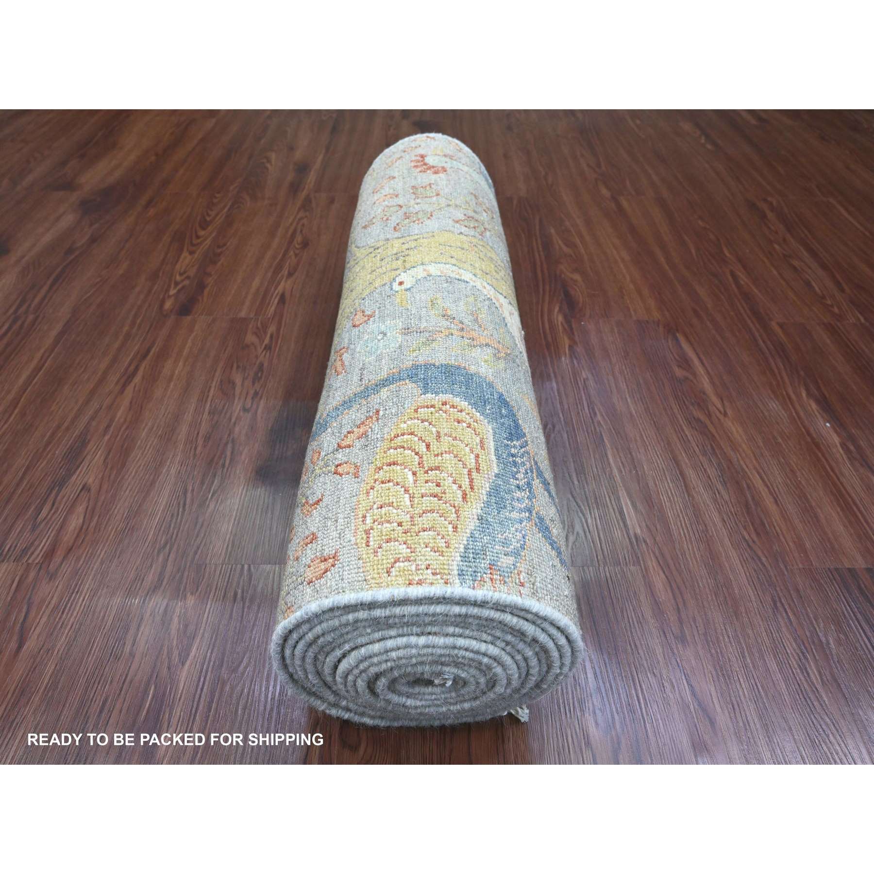 Oushak-And-Peshawar-Hand-Knotted-Rug-449120