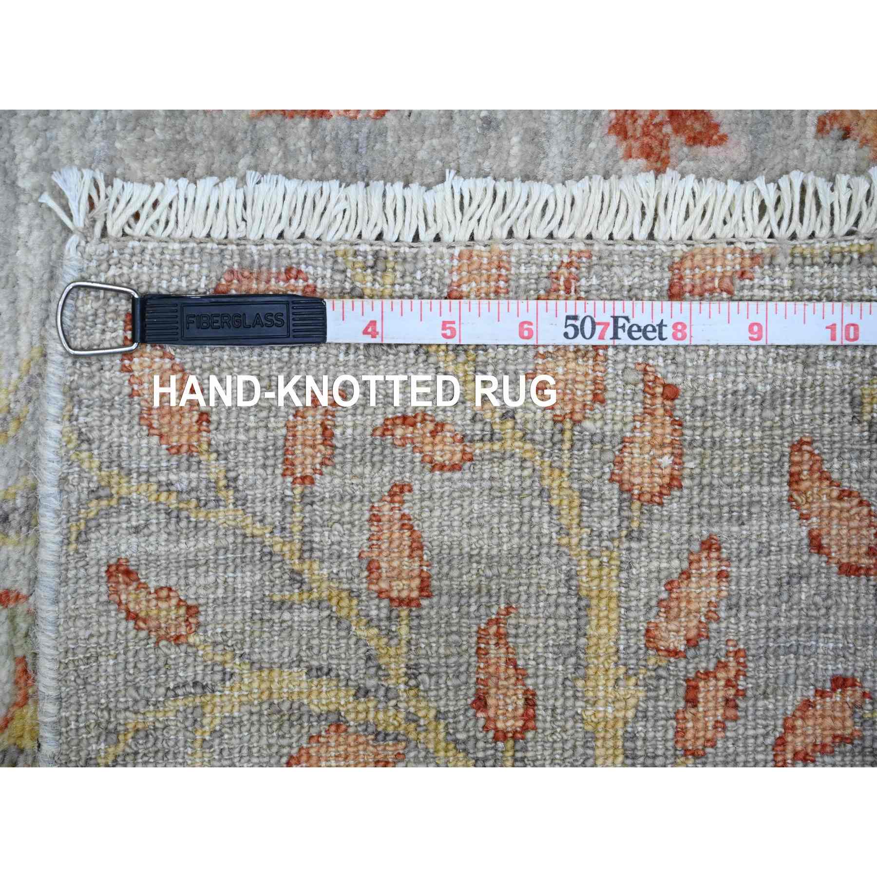 Oushak-And-Peshawar-Hand-Knotted-Rug-449120