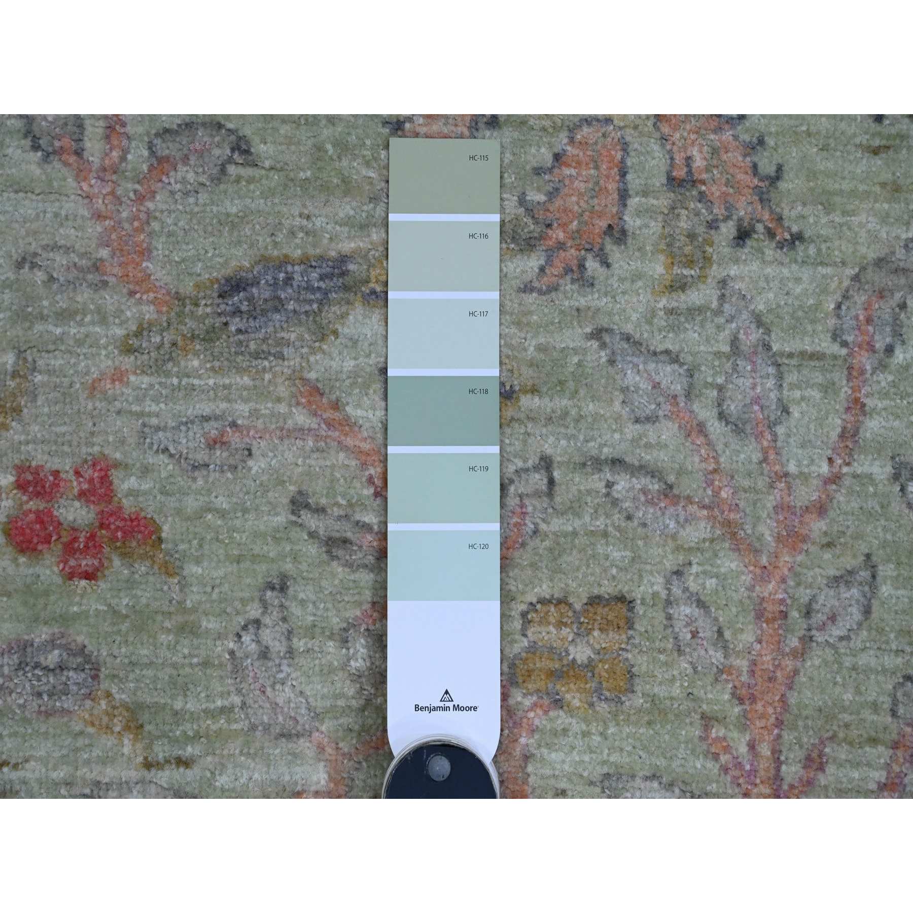 Oushak-And-Peshawar-Hand-Knotted-Rug-449140