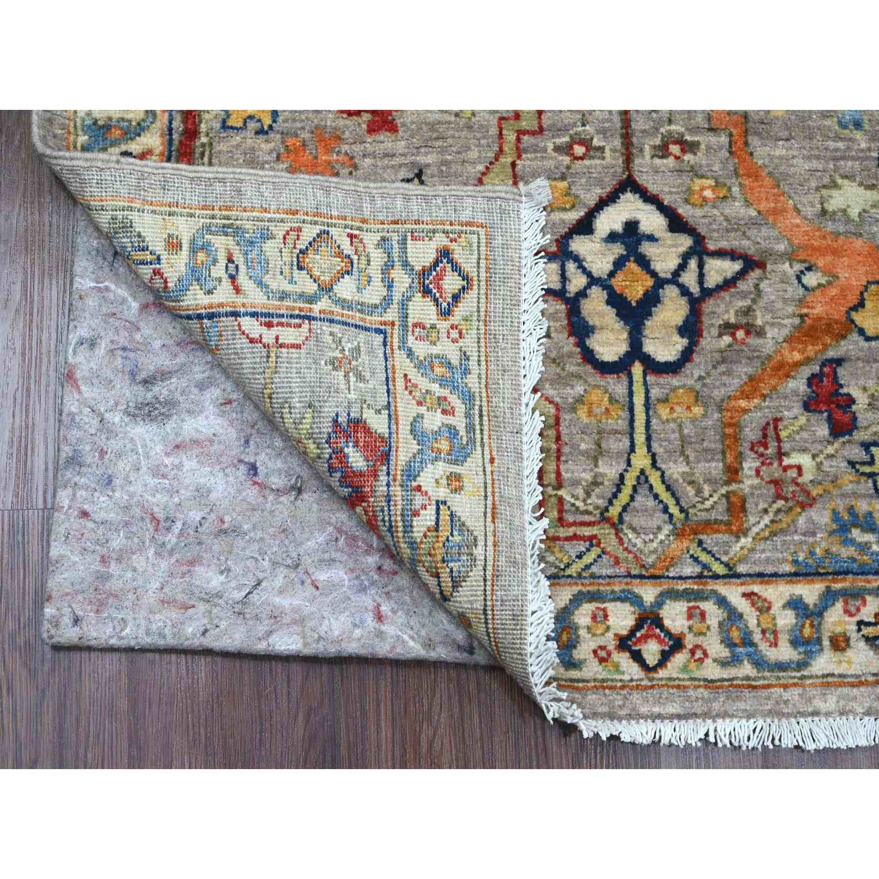 Oushak-And-Peshawar-Hand-Knotted-Rug-449150