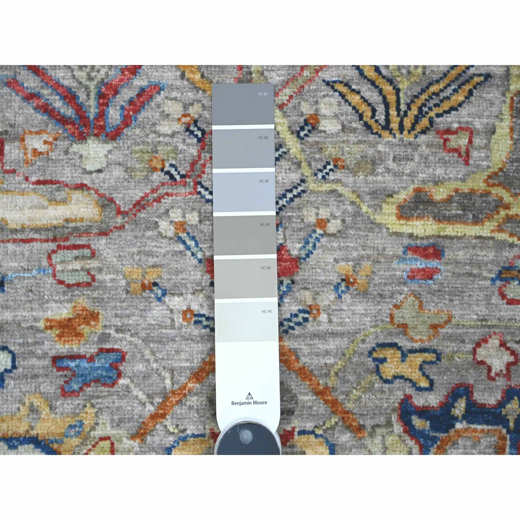 Oushak-And-Peshawar-Hand-Knotted-Rug-449150