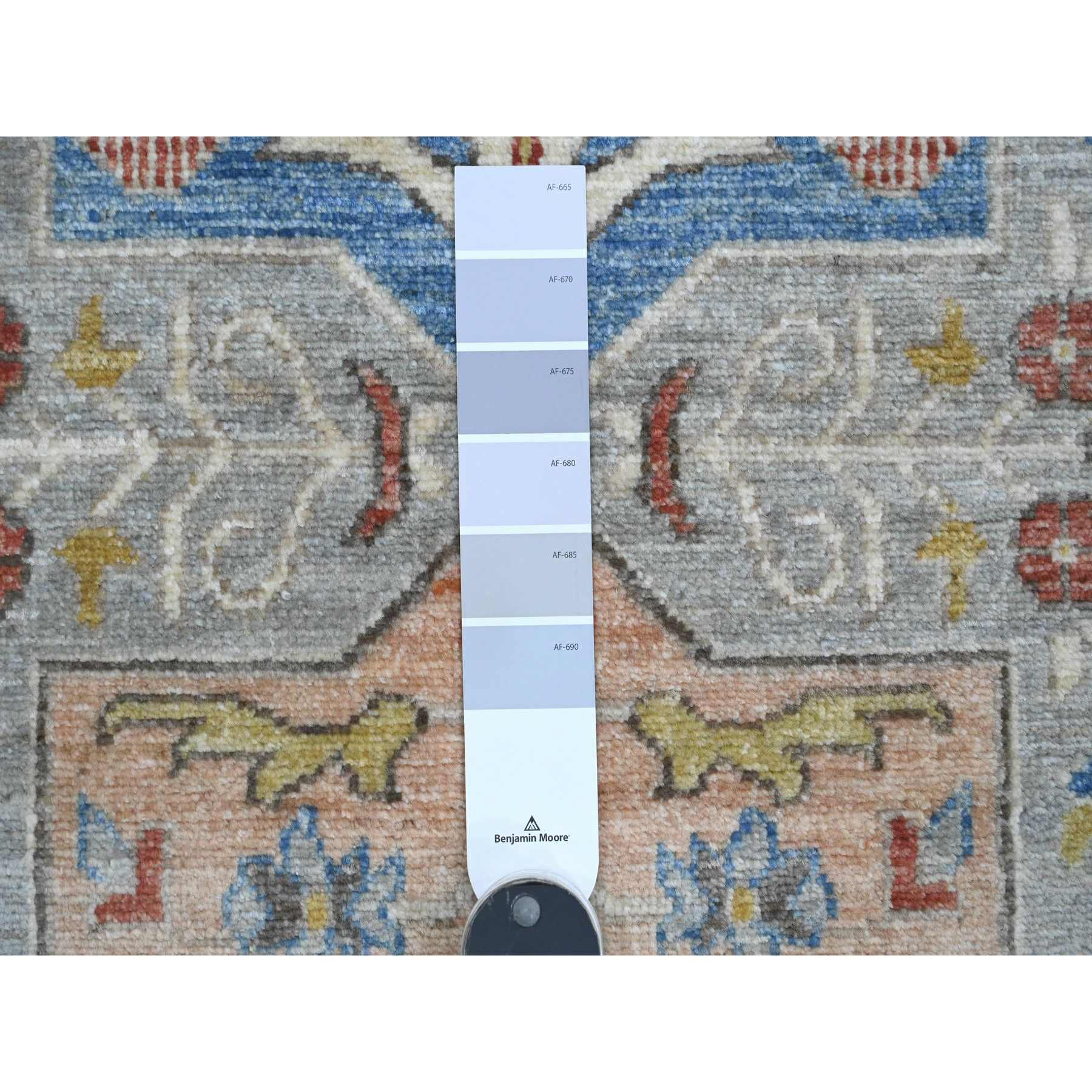 Oushak-And-Peshawar-Hand-Knotted-Rug-449155