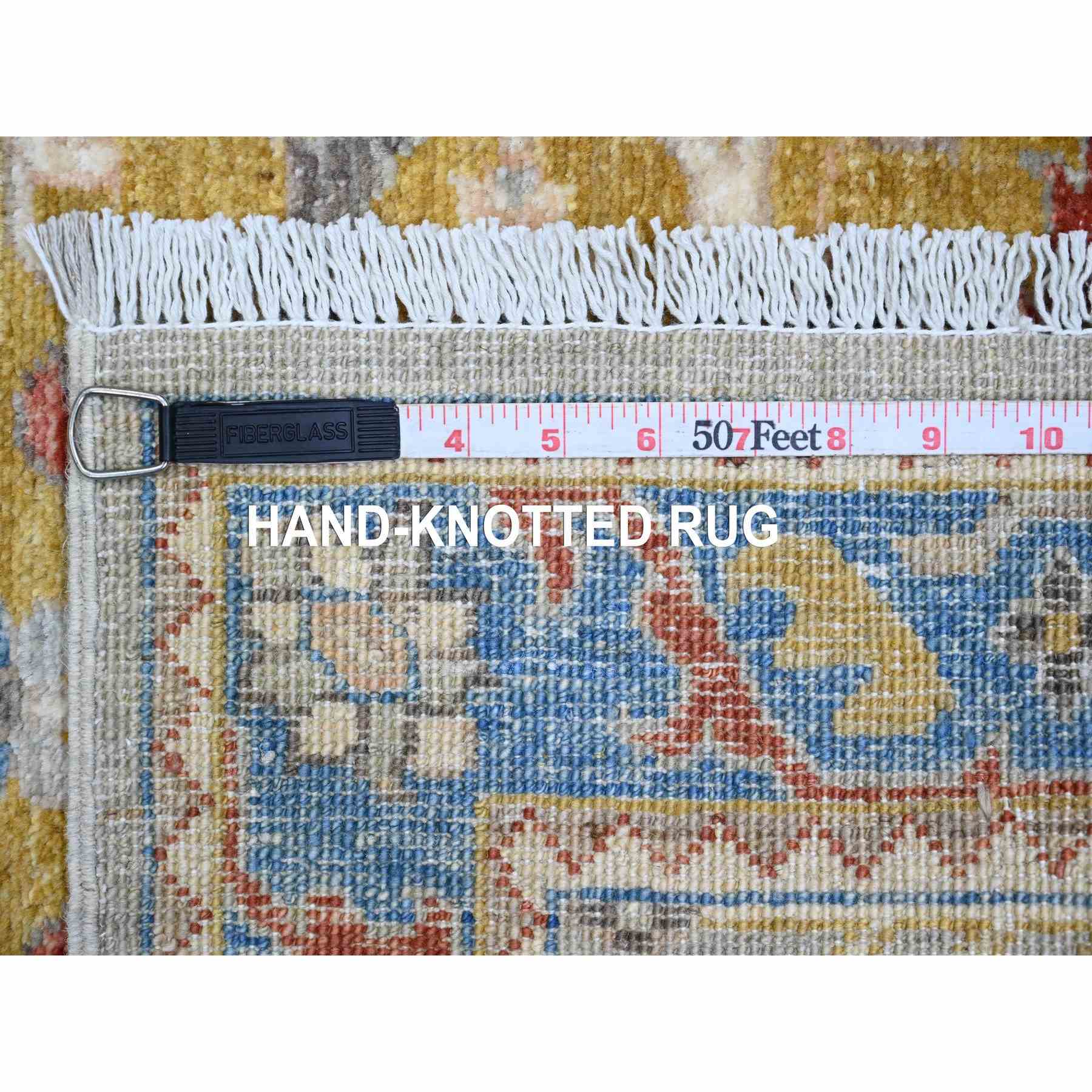 Oushak-And-Peshawar-Hand-Knotted-Rug-449155