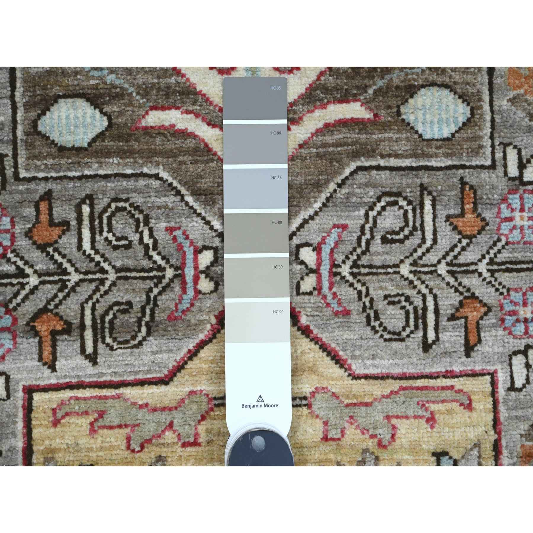 Oushak-And-Peshawar-Hand-Knotted-Rug-449180