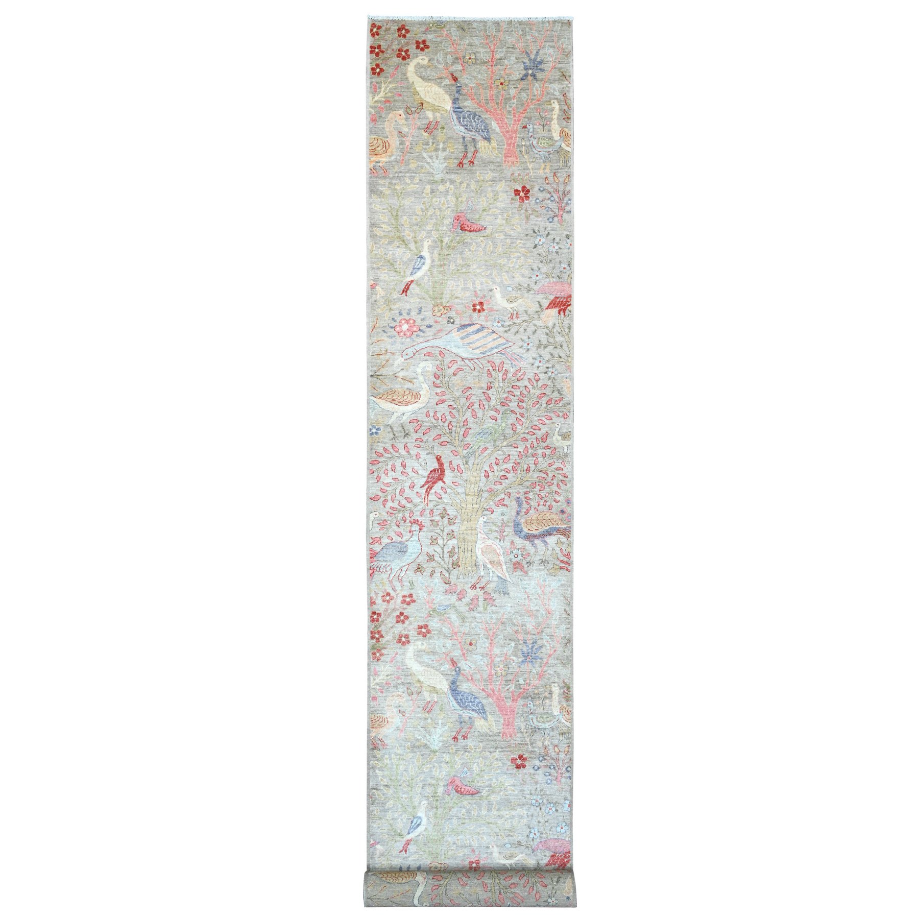 Oushak-And-Peshawar-Hand-Knotted-Rug-449185