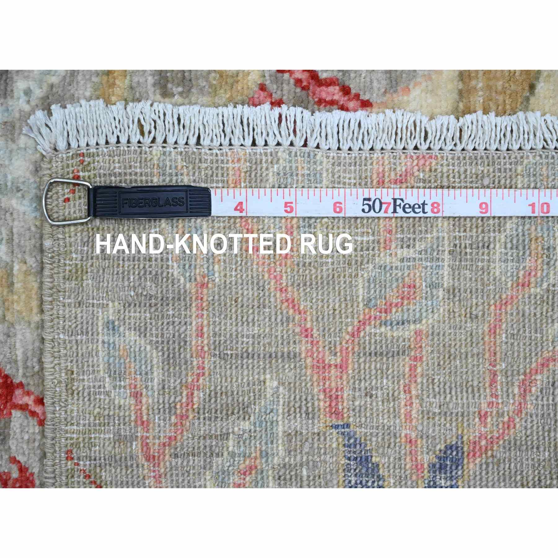 Oushak-And-Peshawar-Hand-Knotted-Rug-449185