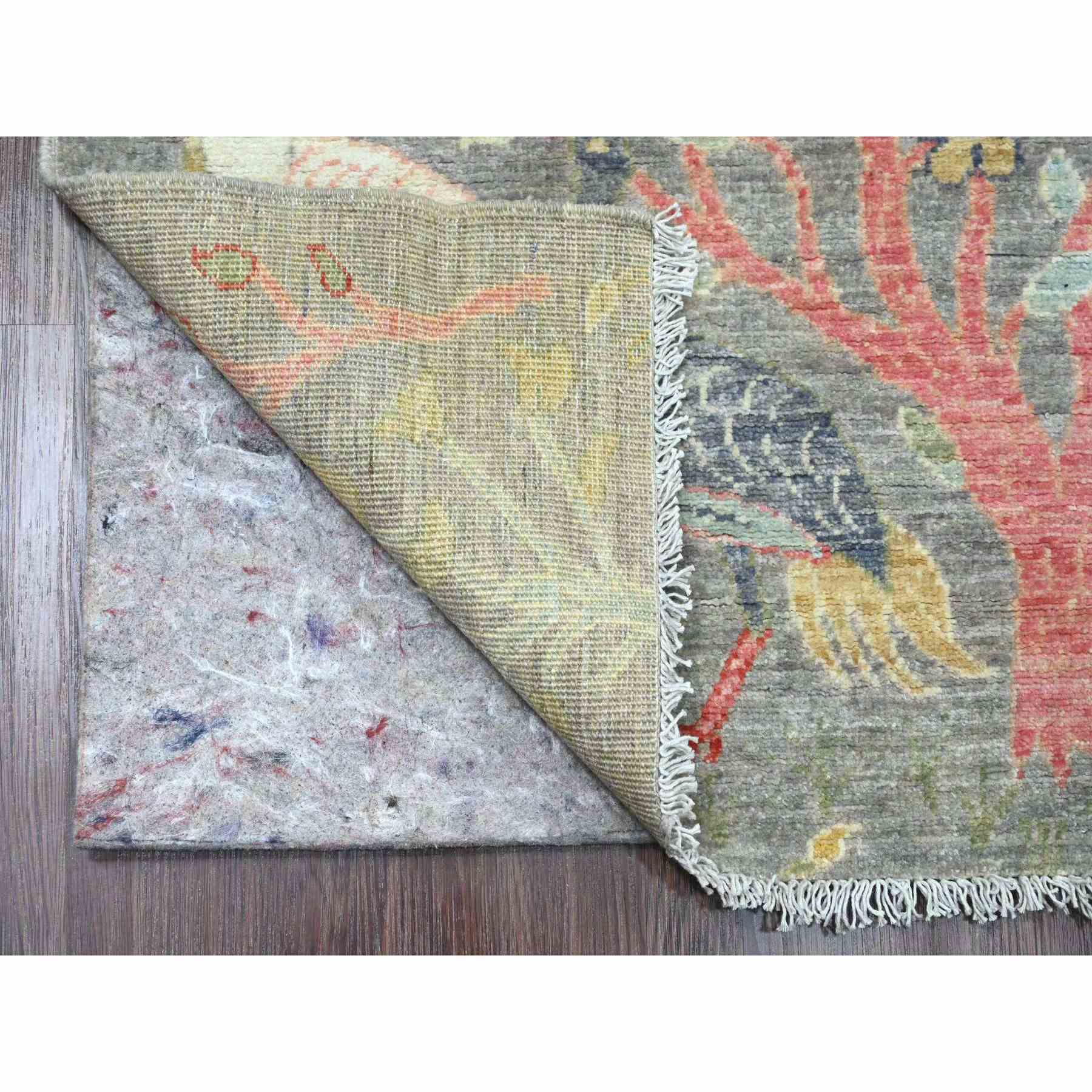 Oushak-And-Peshawar-Hand-Knotted-Rug-449195