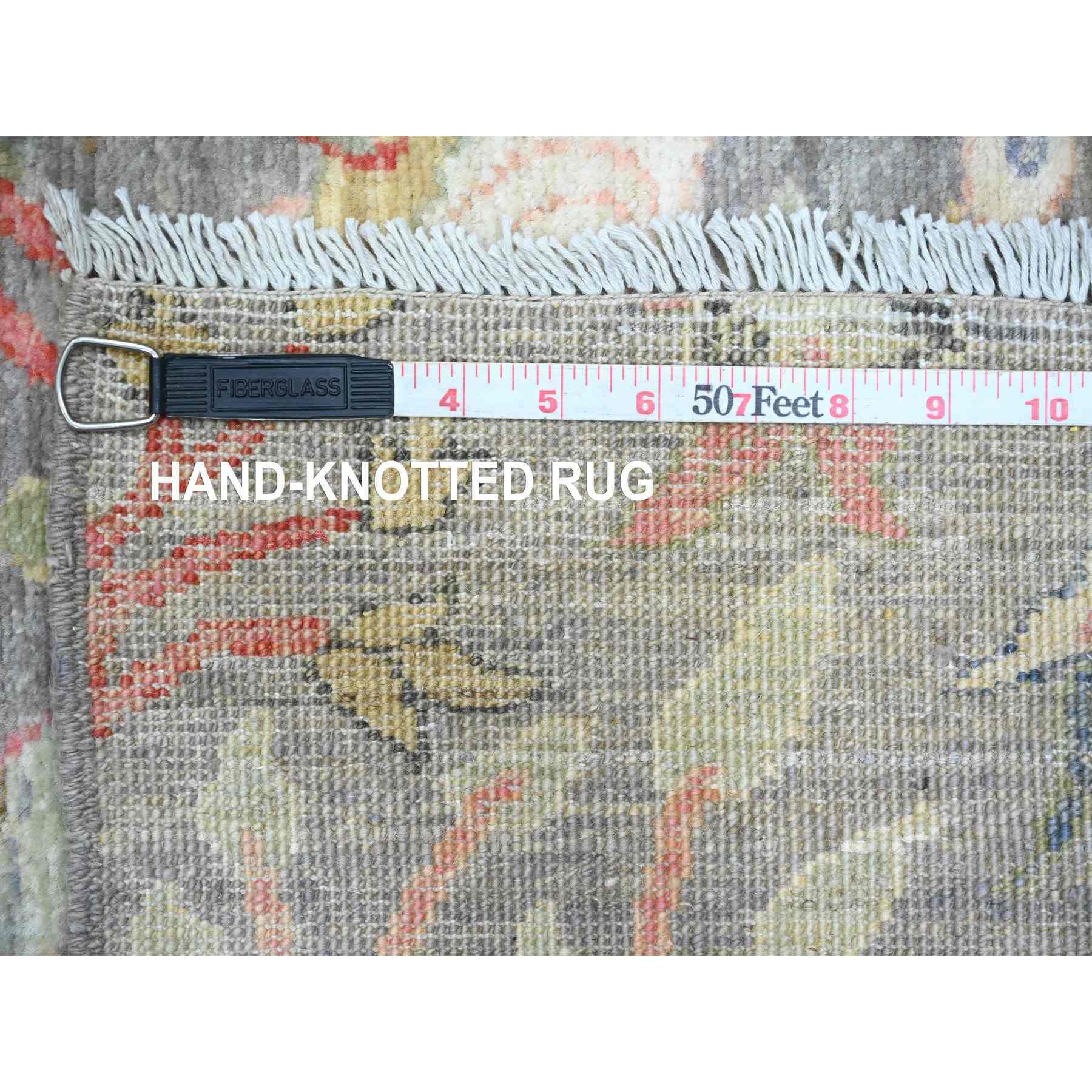 Oushak-And-Peshawar-Hand-Knotted-Rug-449195