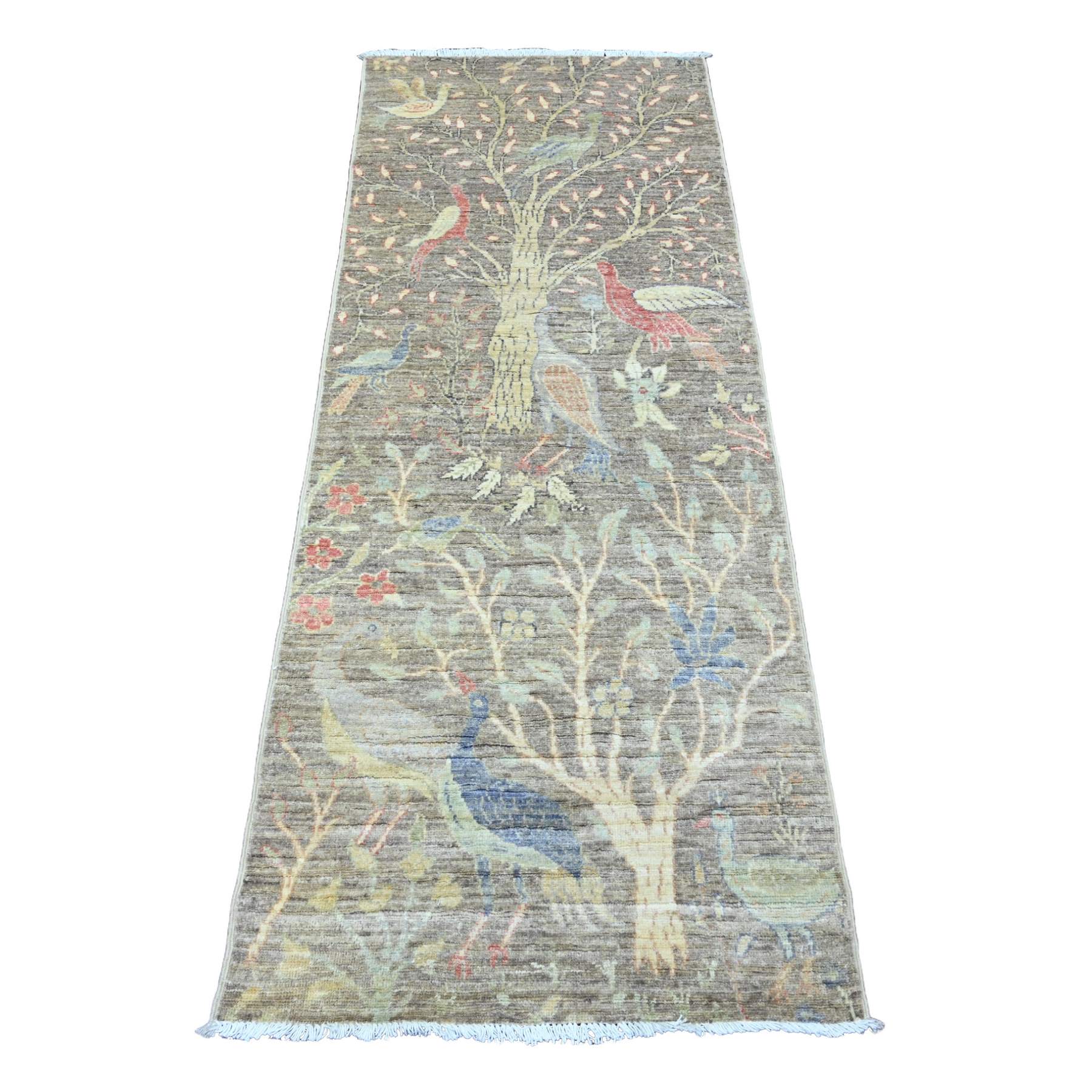 Oushak-And-Peshawar-Hand-Knotted-Rug-449200