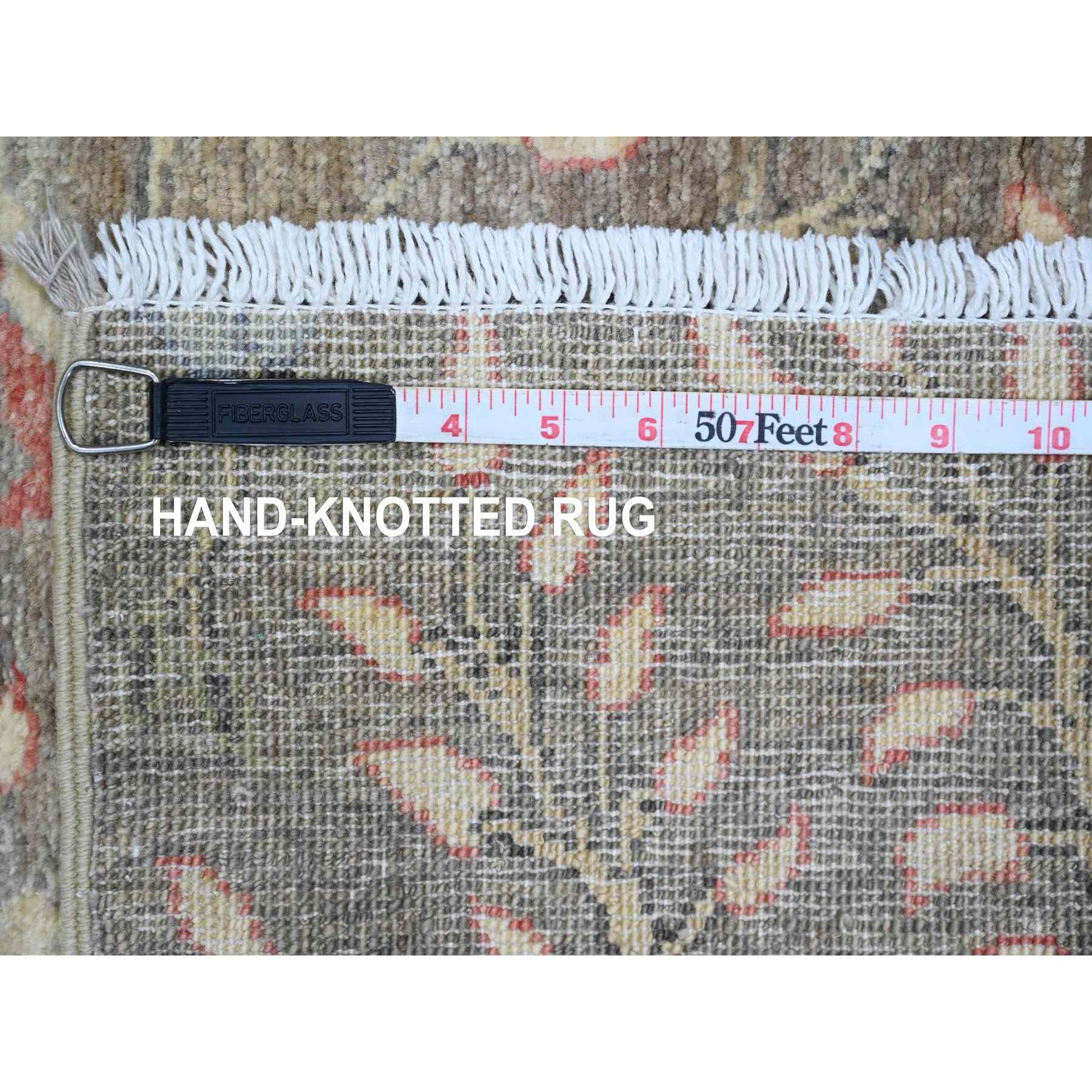 Oushak-And-Peshawar-Hand-Knotted-Rug-449200