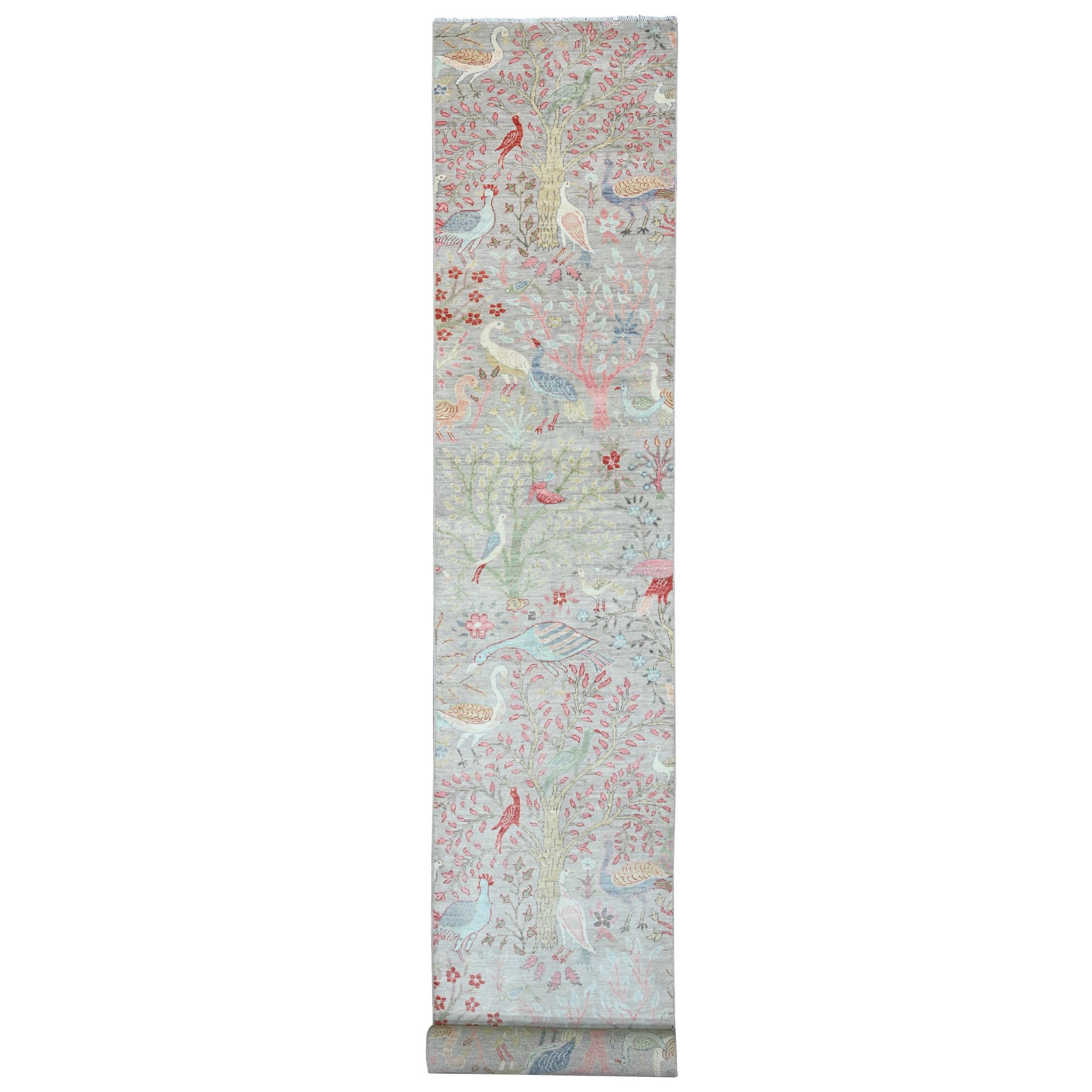 Oushak-And-Peshawar-Hand-Knotted-Rug-449205
